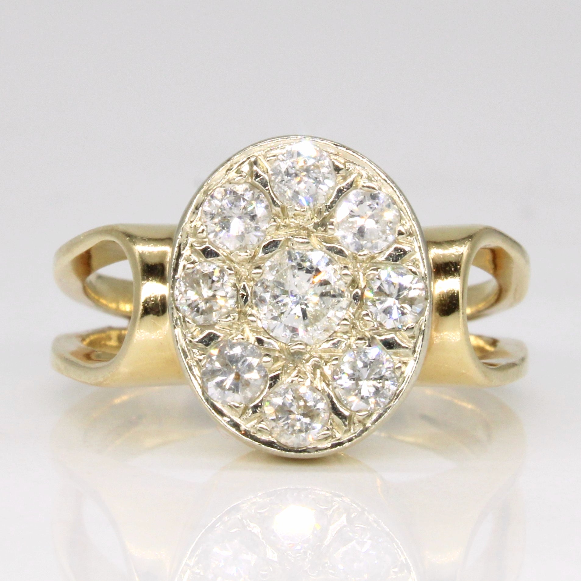 Pave Set Diamond Ring | 0.77ctw | SZ 6.25 |