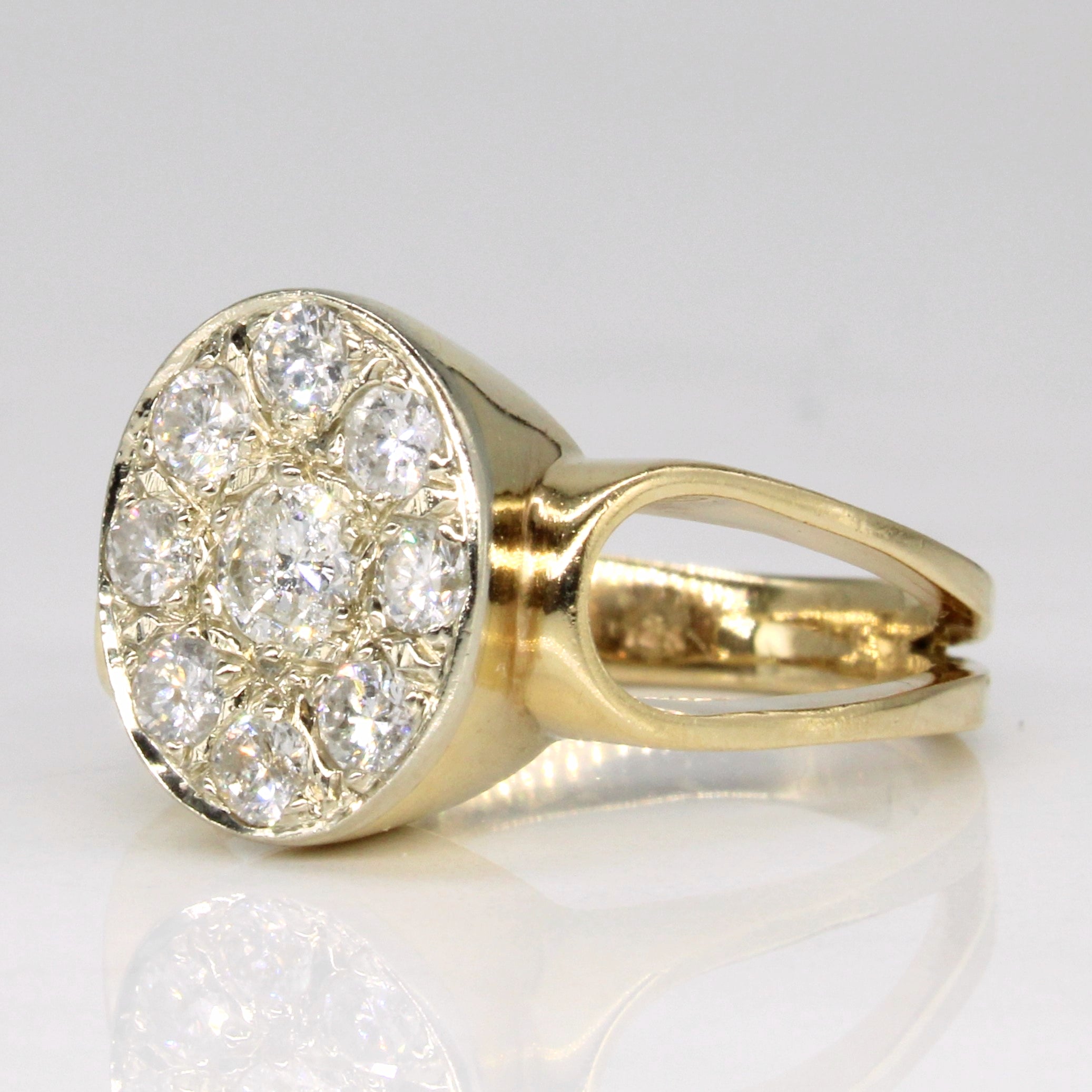 Pave Set Diamond Ring | 0.77ctw | SZ 6.25 |
