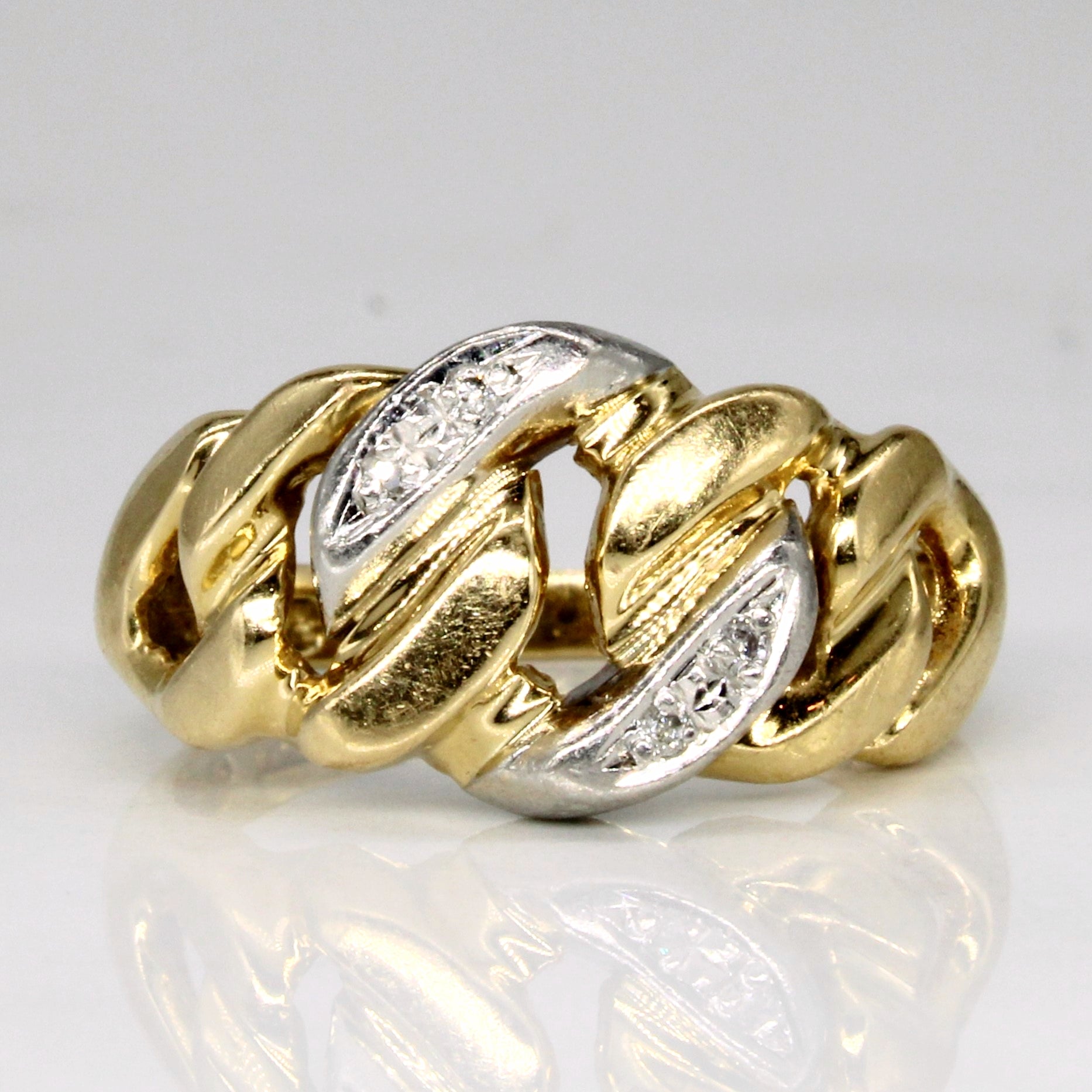Diamond Link Ring | 0.02ctw | SZ 5.75 |