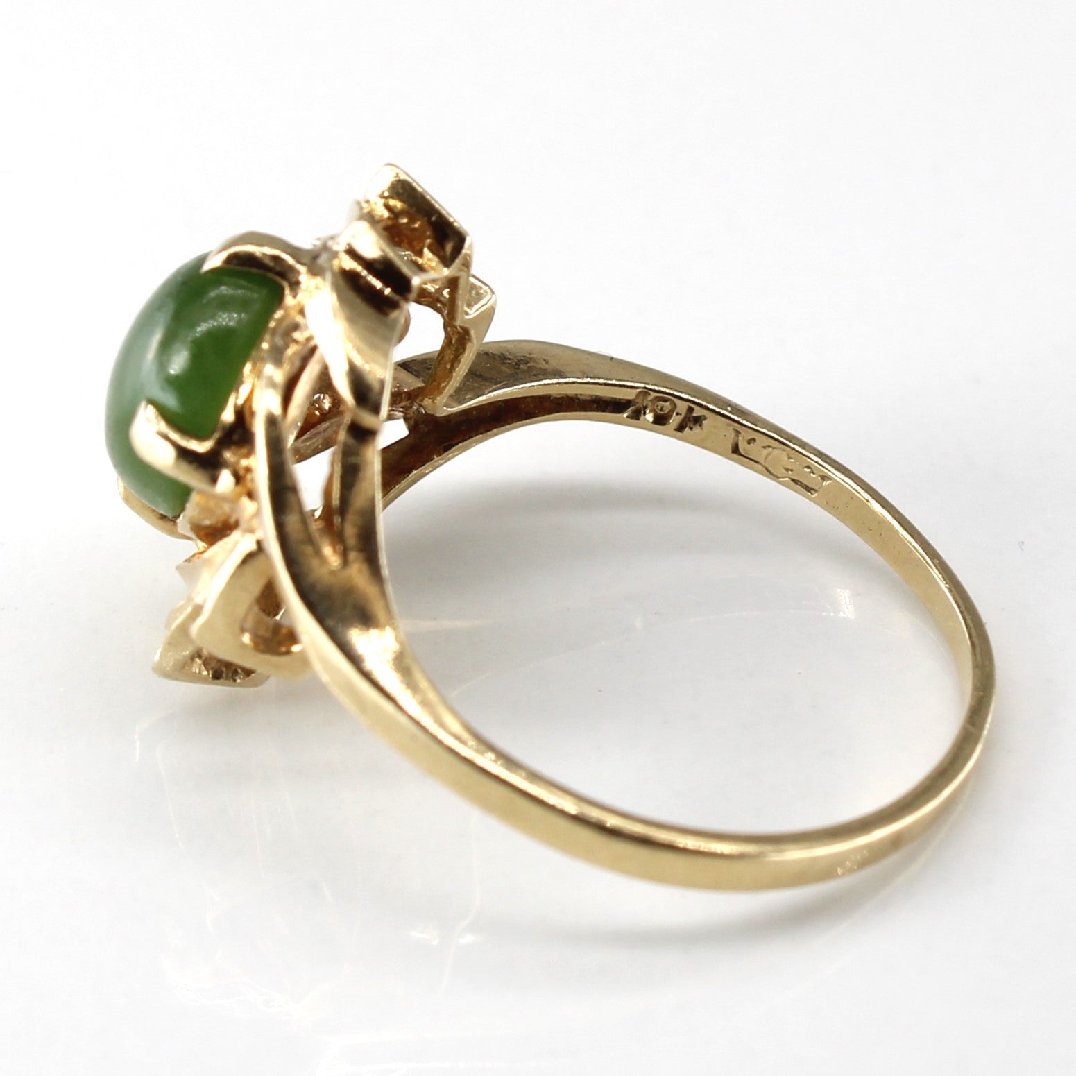 Prong Set Jade Ring | 1.66ct | SZ 7.5 |