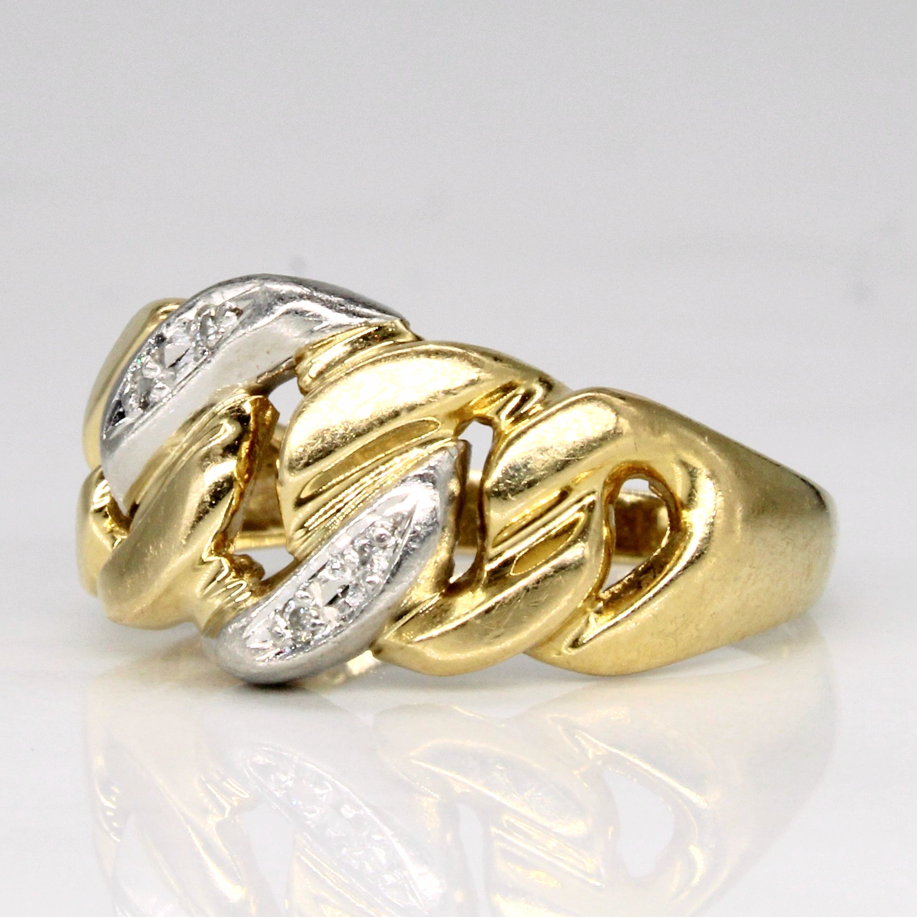 Diamond Link Ring | 0.02ctw | SZ 5.75 |