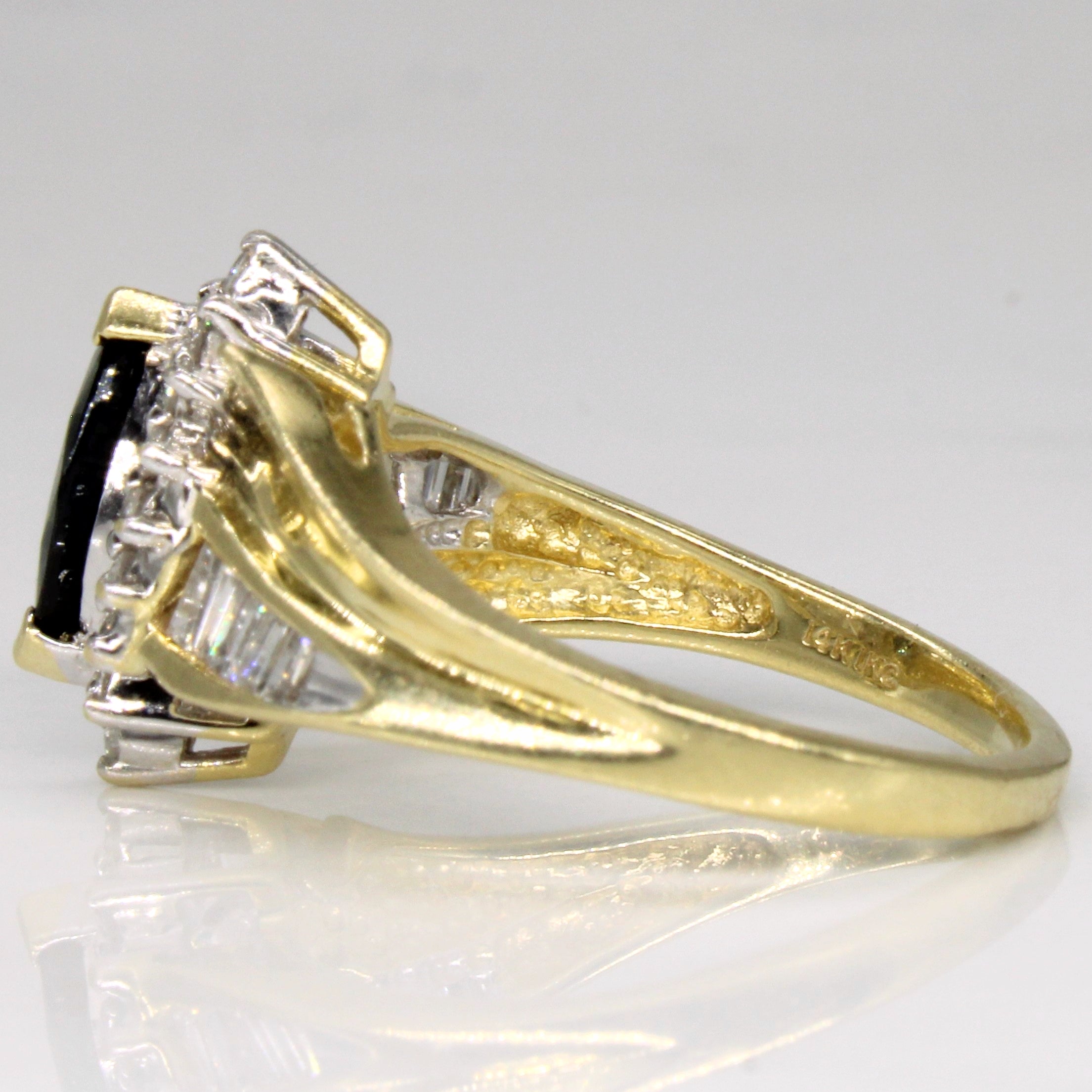 Sapphire & Diamond Ring | 0.60ct, 0.08ctw | SZ 7.25 |
