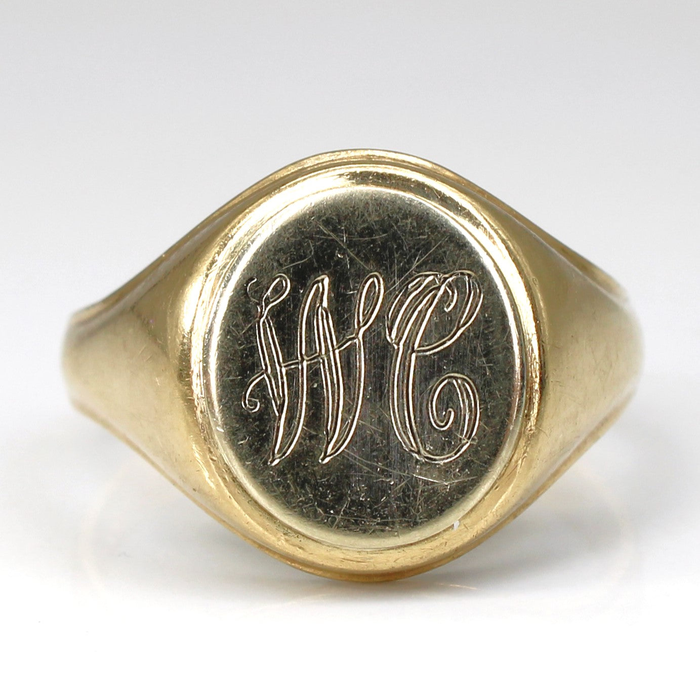 Bague chevalière bicolore en or | Taille 10,75 |