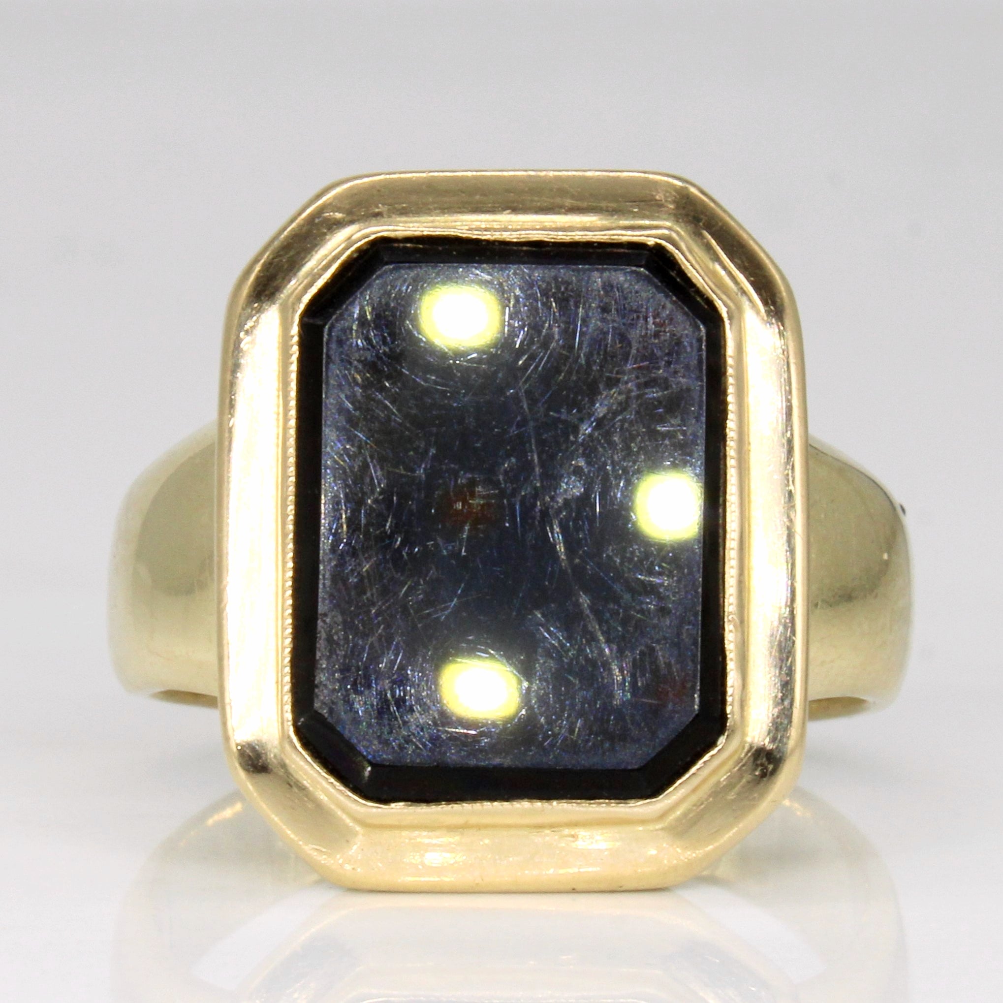 Onyx Cocktail Ring | 3.80ct | SZ 10.25 |