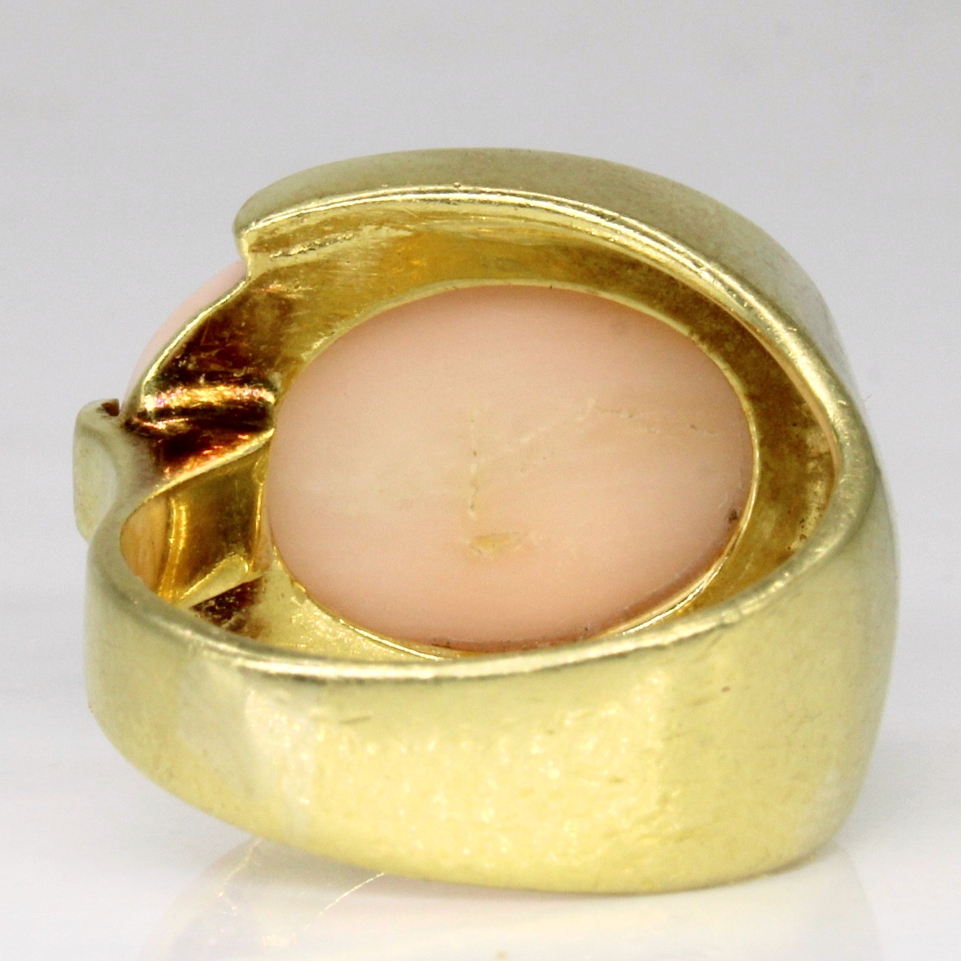 Coral Cocktail Ring | 12.40ct | SZ 5.5 |