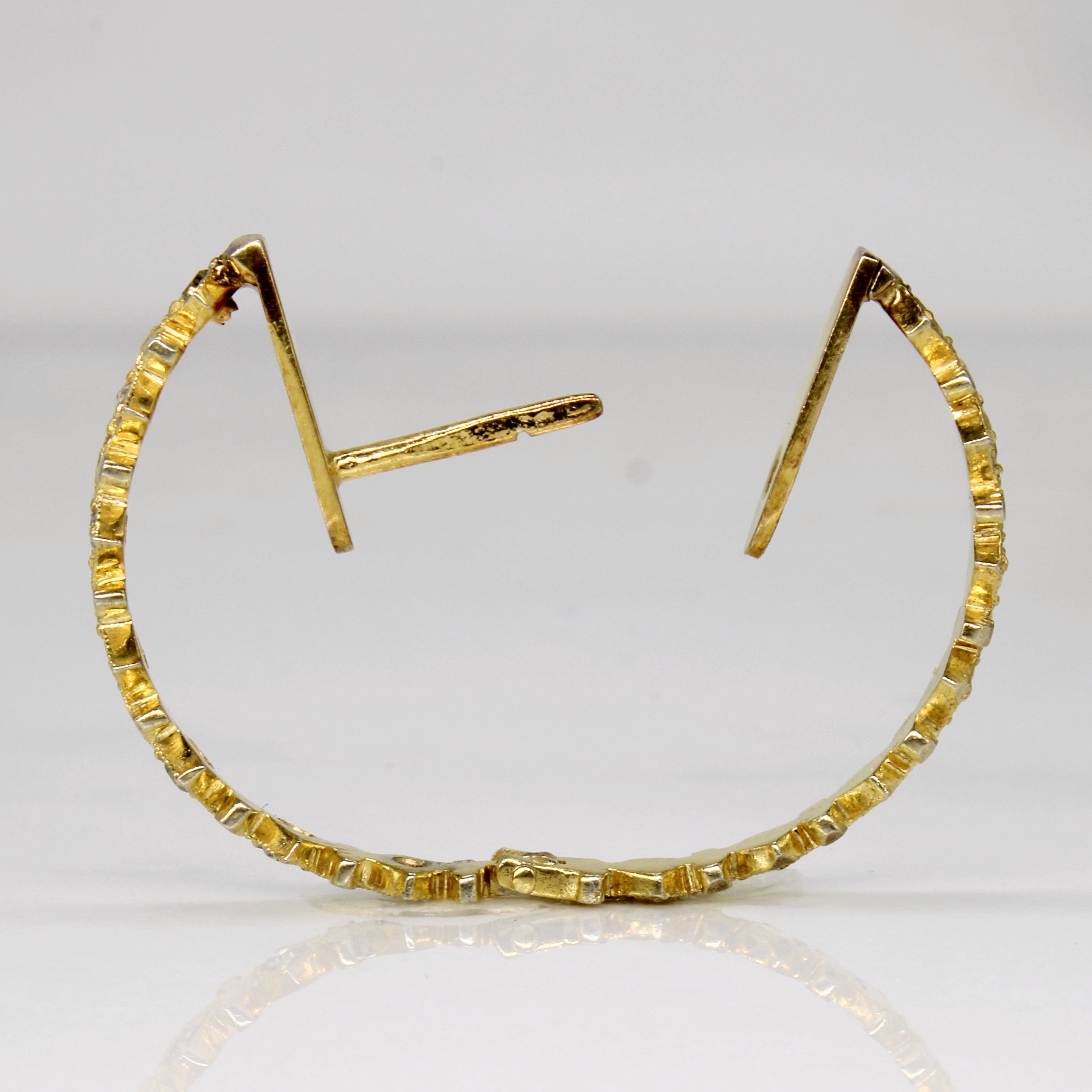 Diamond Lattice Hoop Earrings | 0.21ctw |