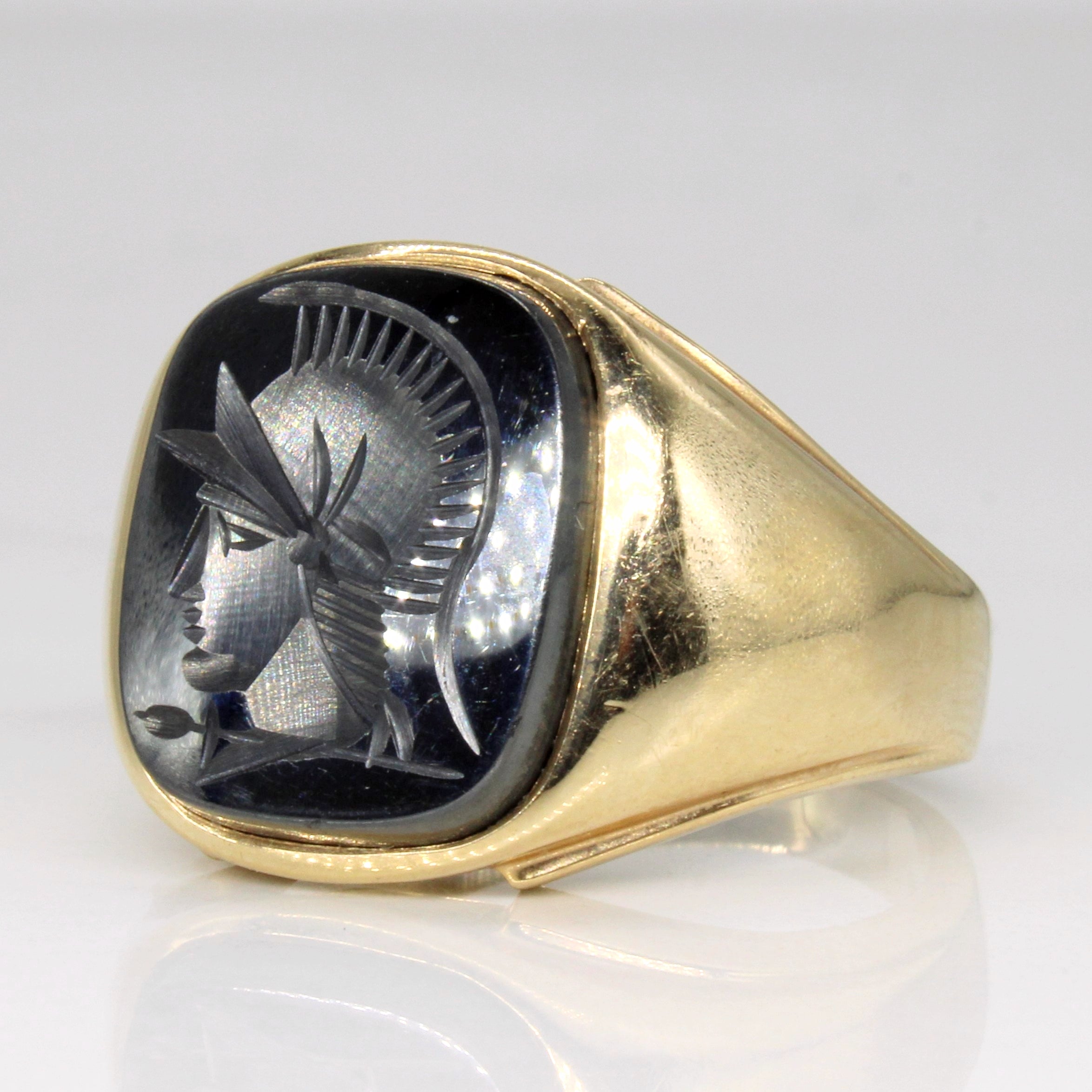 Birks' Intaglio Hematite Ring | 8.70ct | SZ 10 |