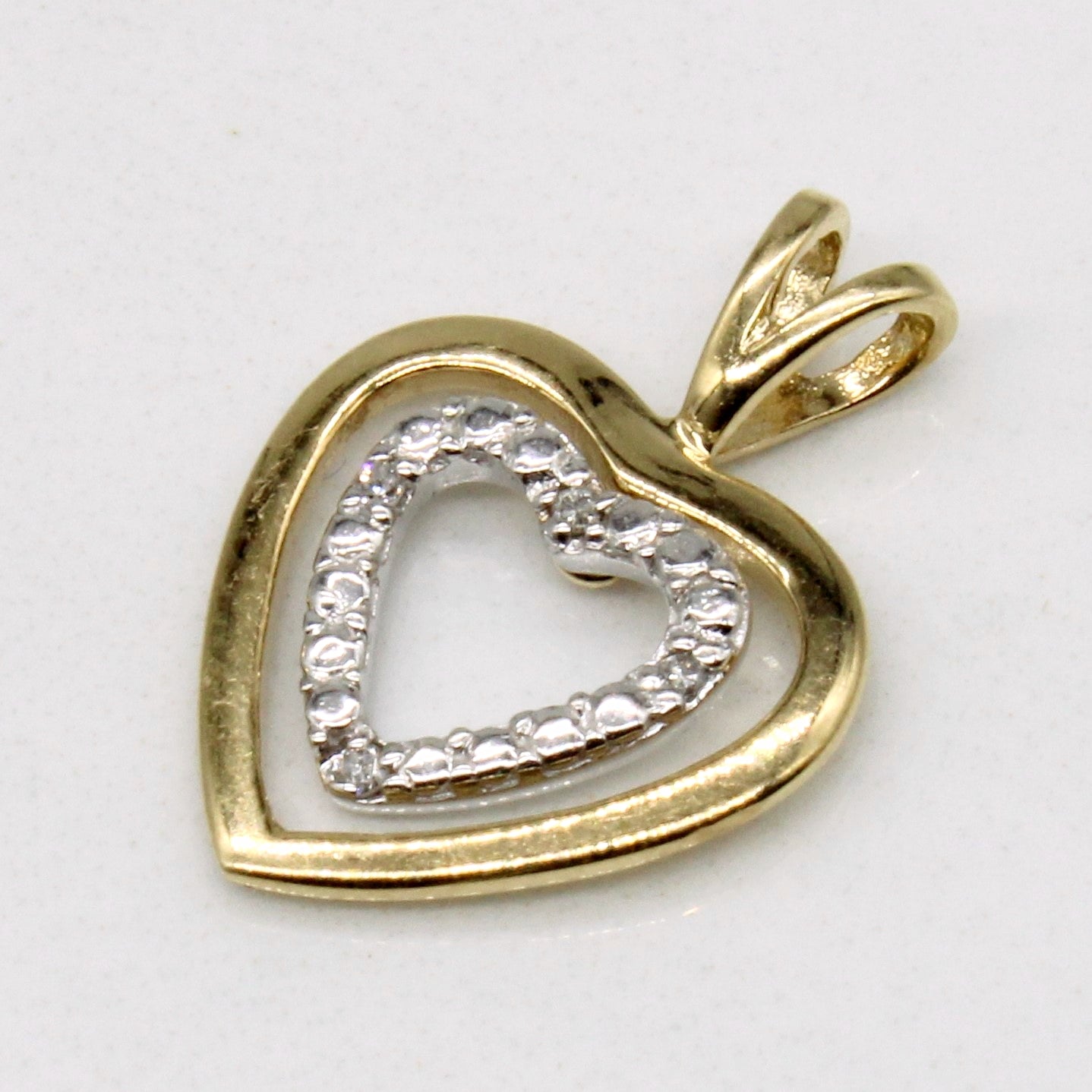 Diamond Heart Pendant | 0.01ctw |