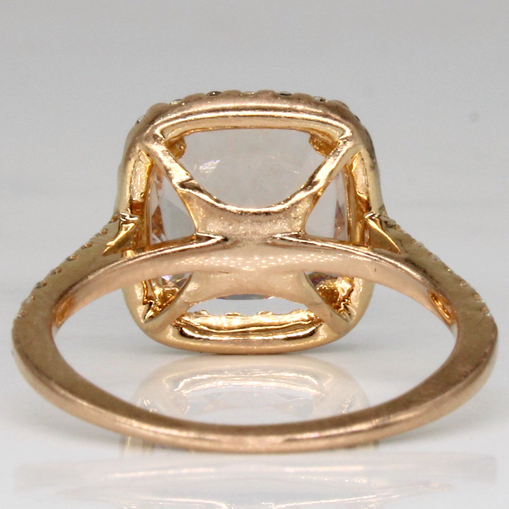 Morganite & Diamond Cocktail Ring | 2.60ct, 0.20ctw | SZ 5 |