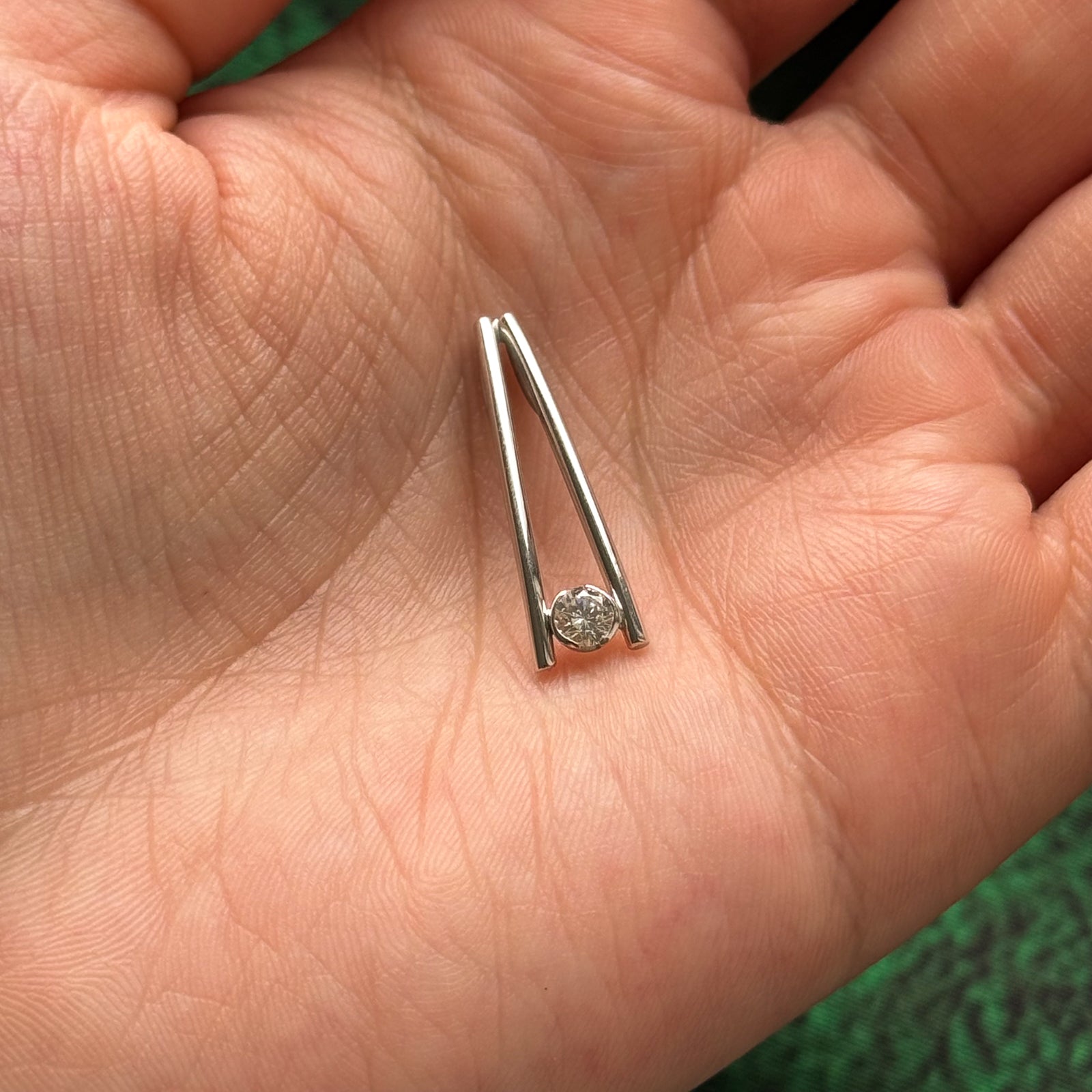 Bezel Set Diamond Pendant | 0.19ct |