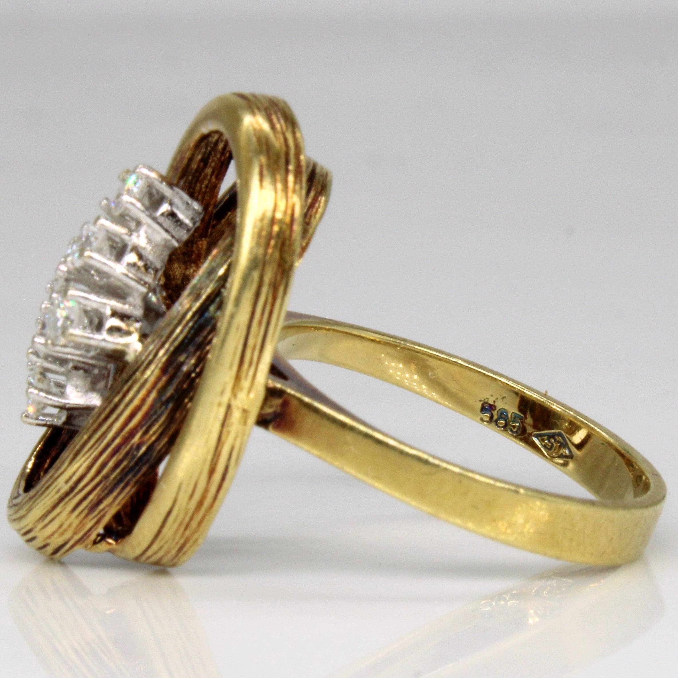 Diamond Cocktail Ring | 0.24ctw | SZ 7.25 |