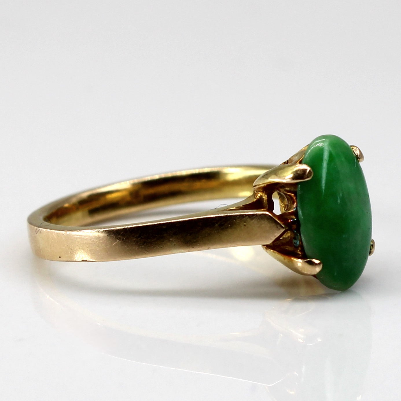 Prong Set Jade Ring | 1.50ct | SZ 5.25 |