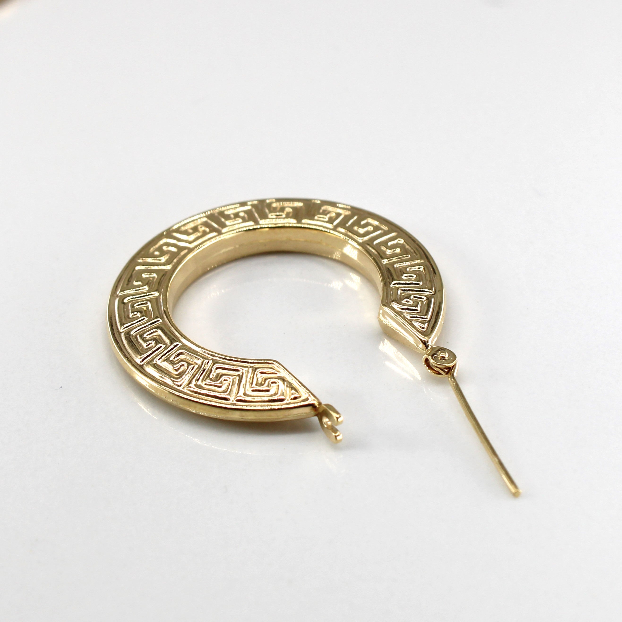 Textured Gold Hoops