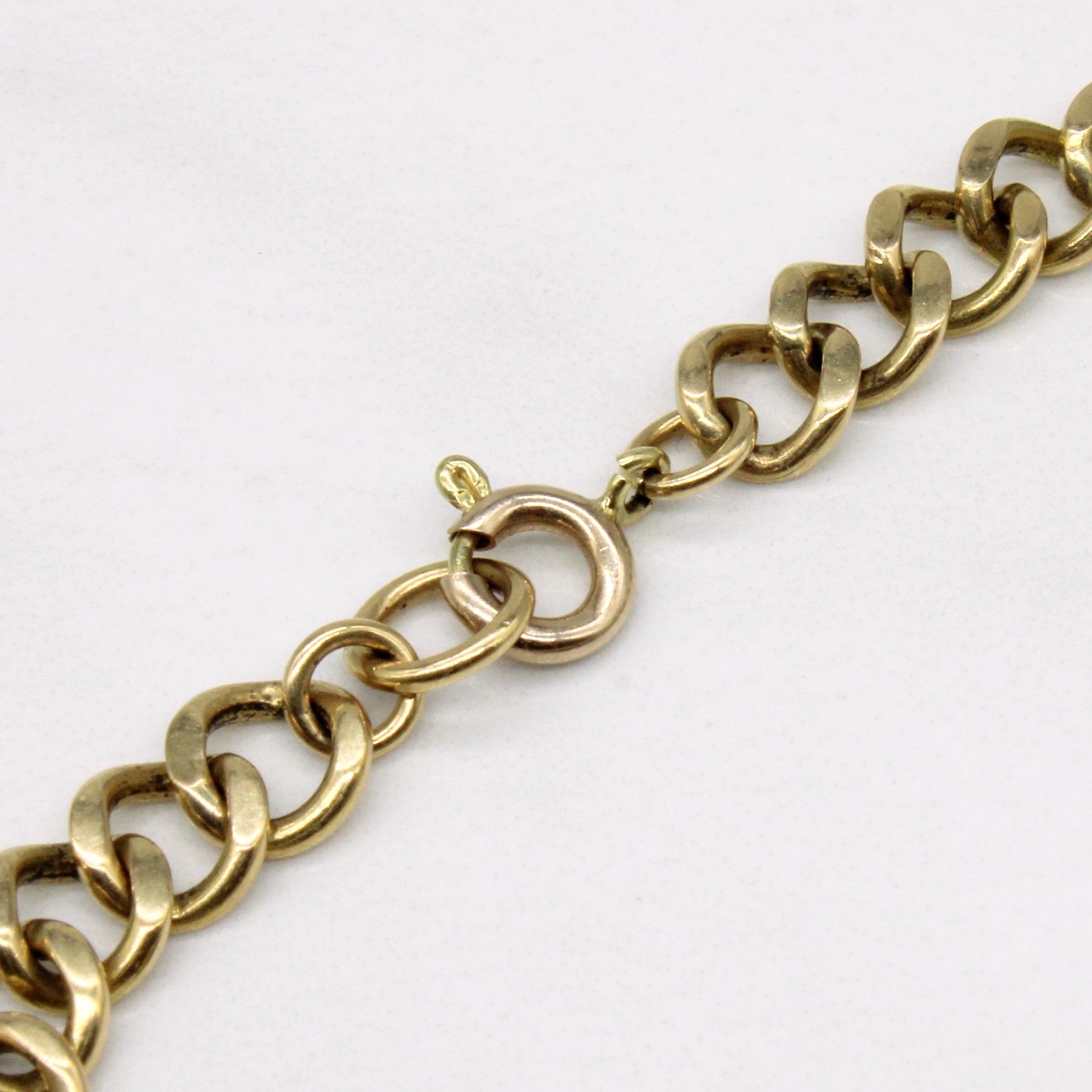 Coral & Diamond Pendant Bracelet | 3.00ctw, 0.03ctw | 6.75" |