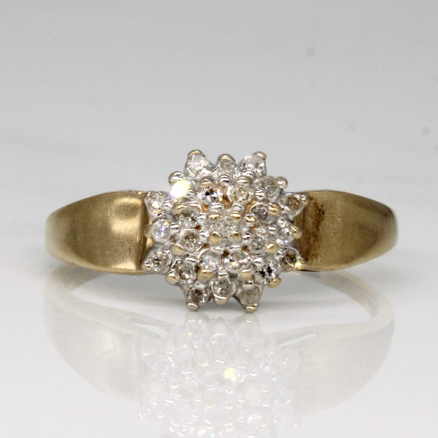 Bague sertie de diamants | 0,12 ct | Taille 7 |