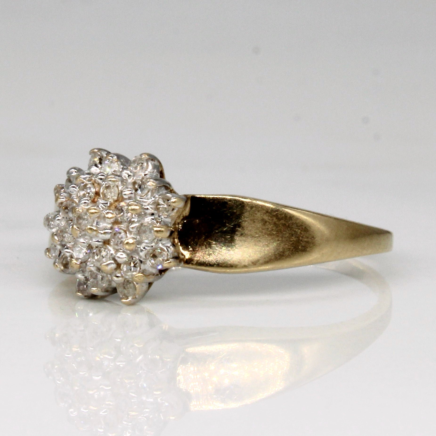 Bague sertie de diamants | 0,12 ct | Taille 7 |