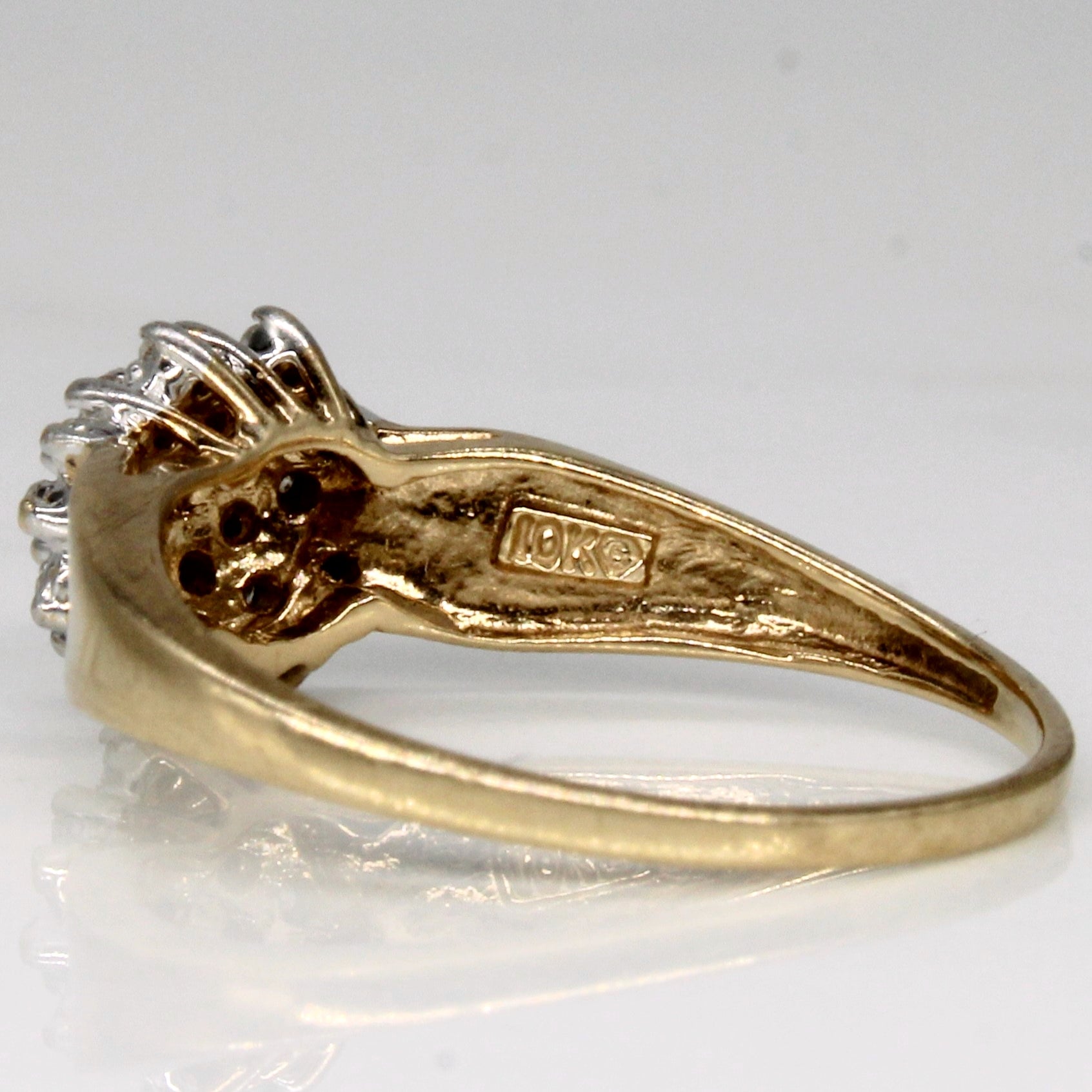 Bague sertie de diamants | 0,12 ct | Taille 7 |