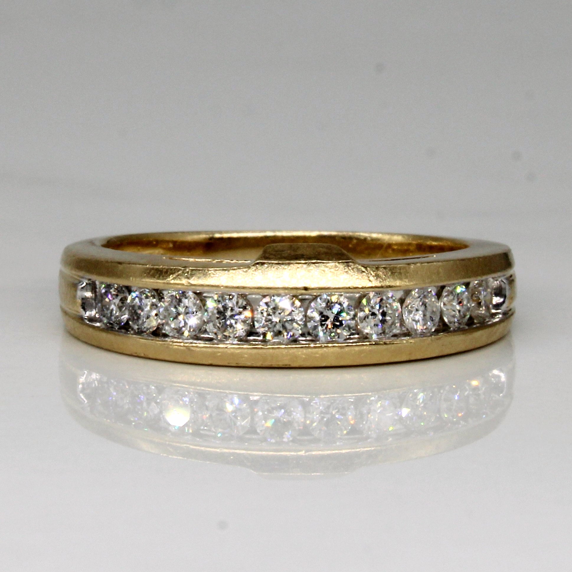 Bague sertie de diamants en canal | 0,50 ct | Taille 7 |