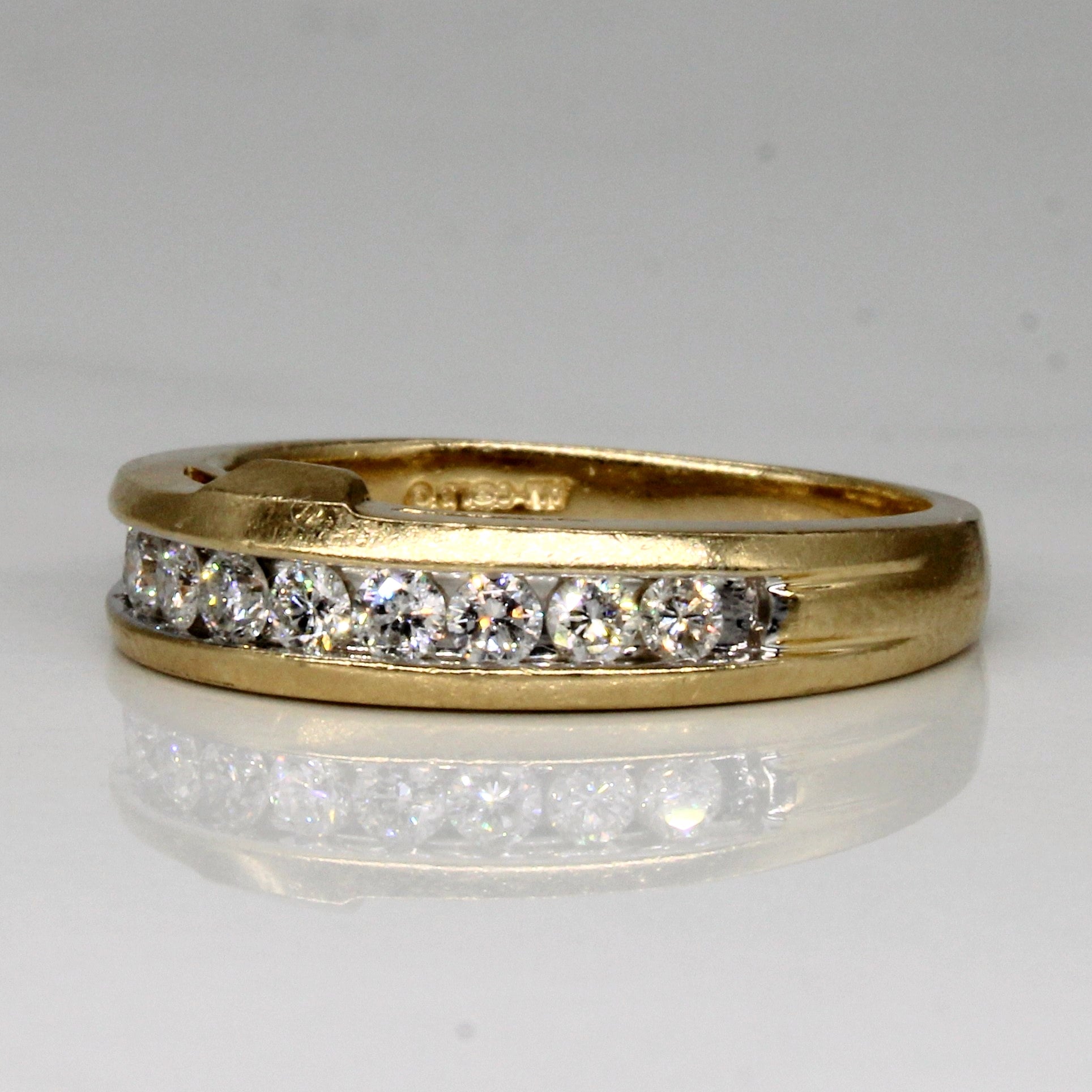 Bague sertie de diamants en canal | 0,50 ct | Taille 7 |