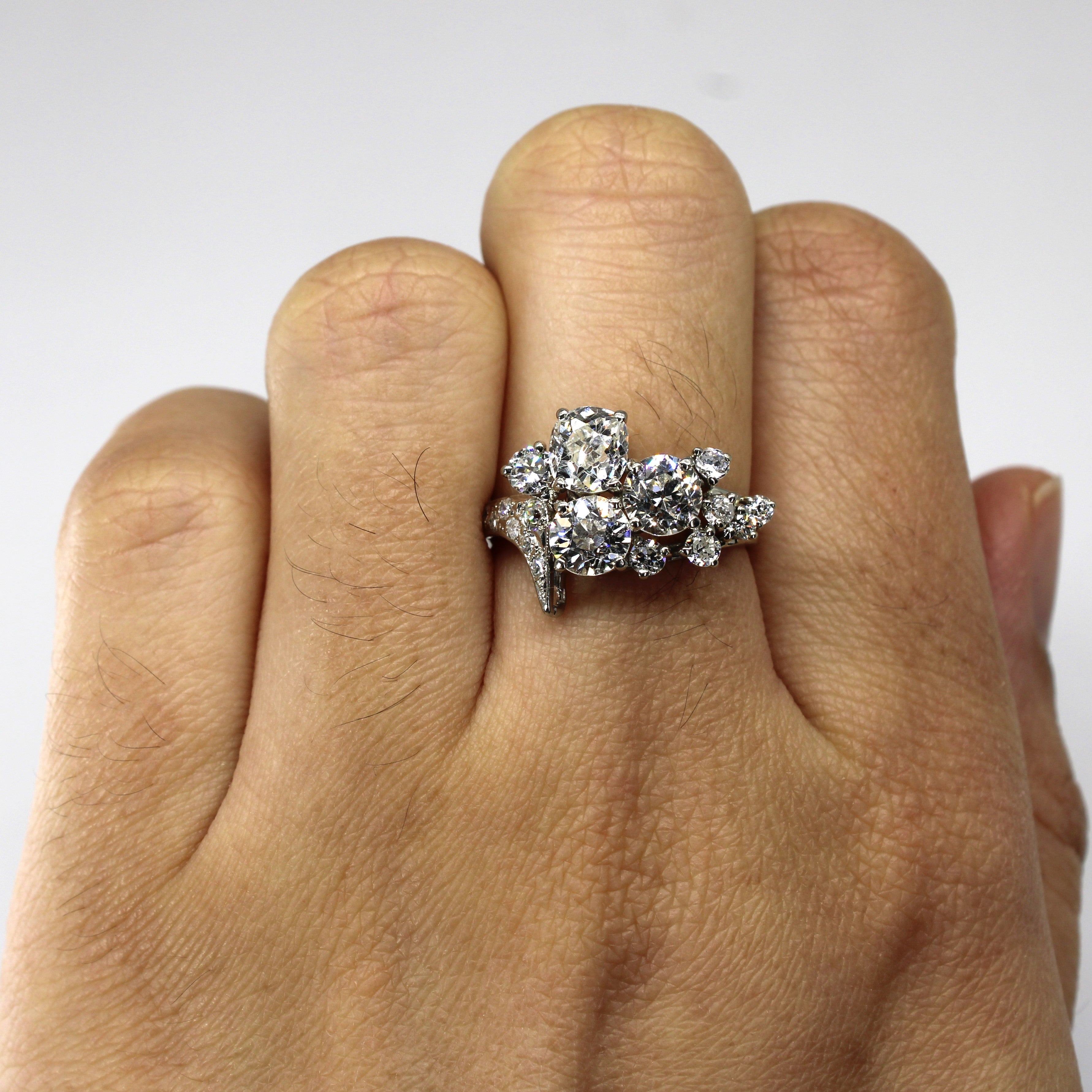 Cluster Set Multi Diamond Gold Ring | 2.12ctw | SZ 6.25 |