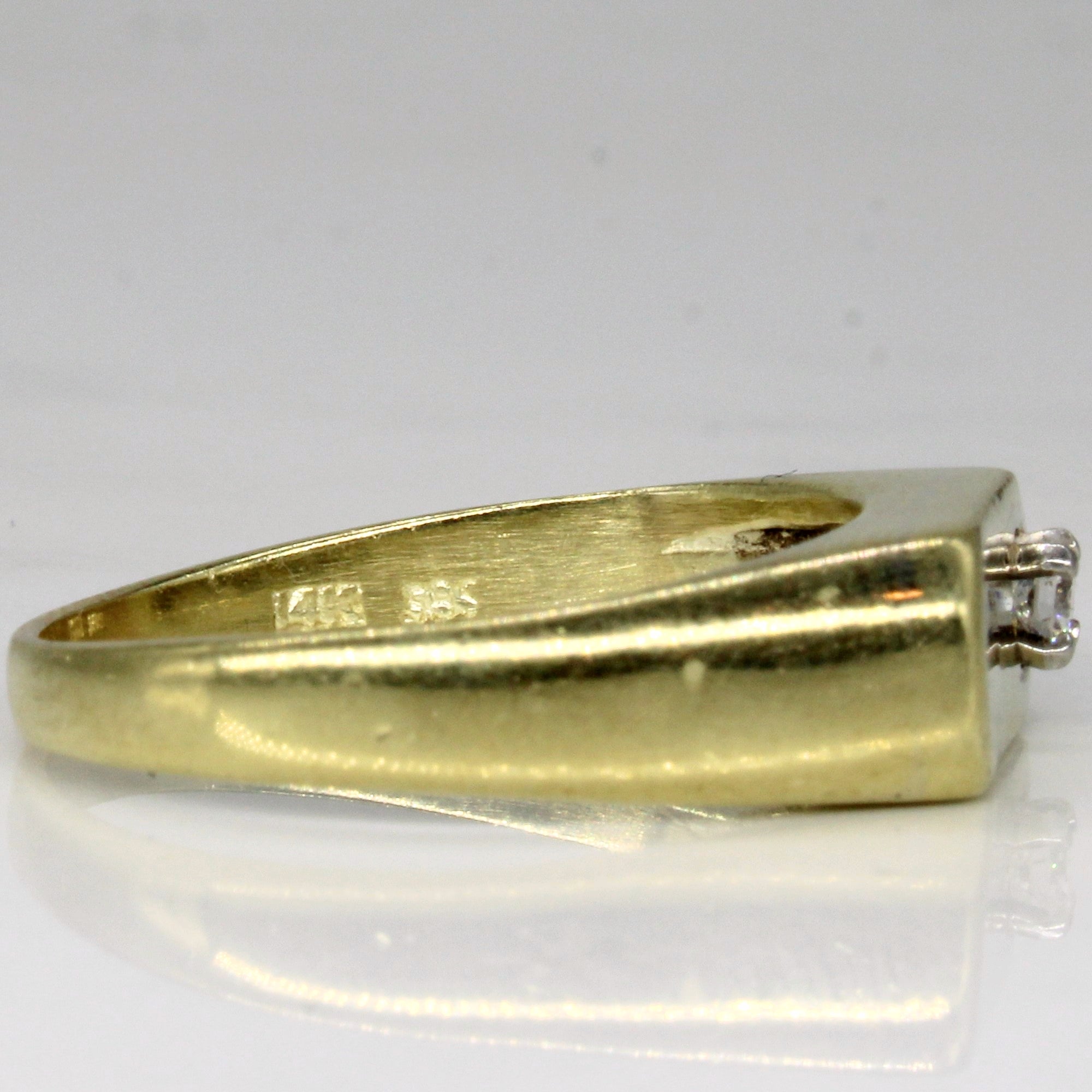 Diamond Bar Ring | 0.09ct | SZ 9.5 |