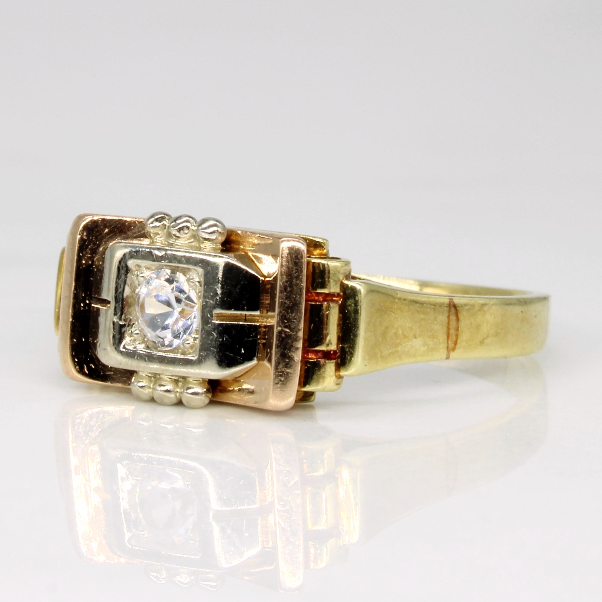 Colourless Synthetic Sapphire Ring | 0.15ct | SZ 7.25 |