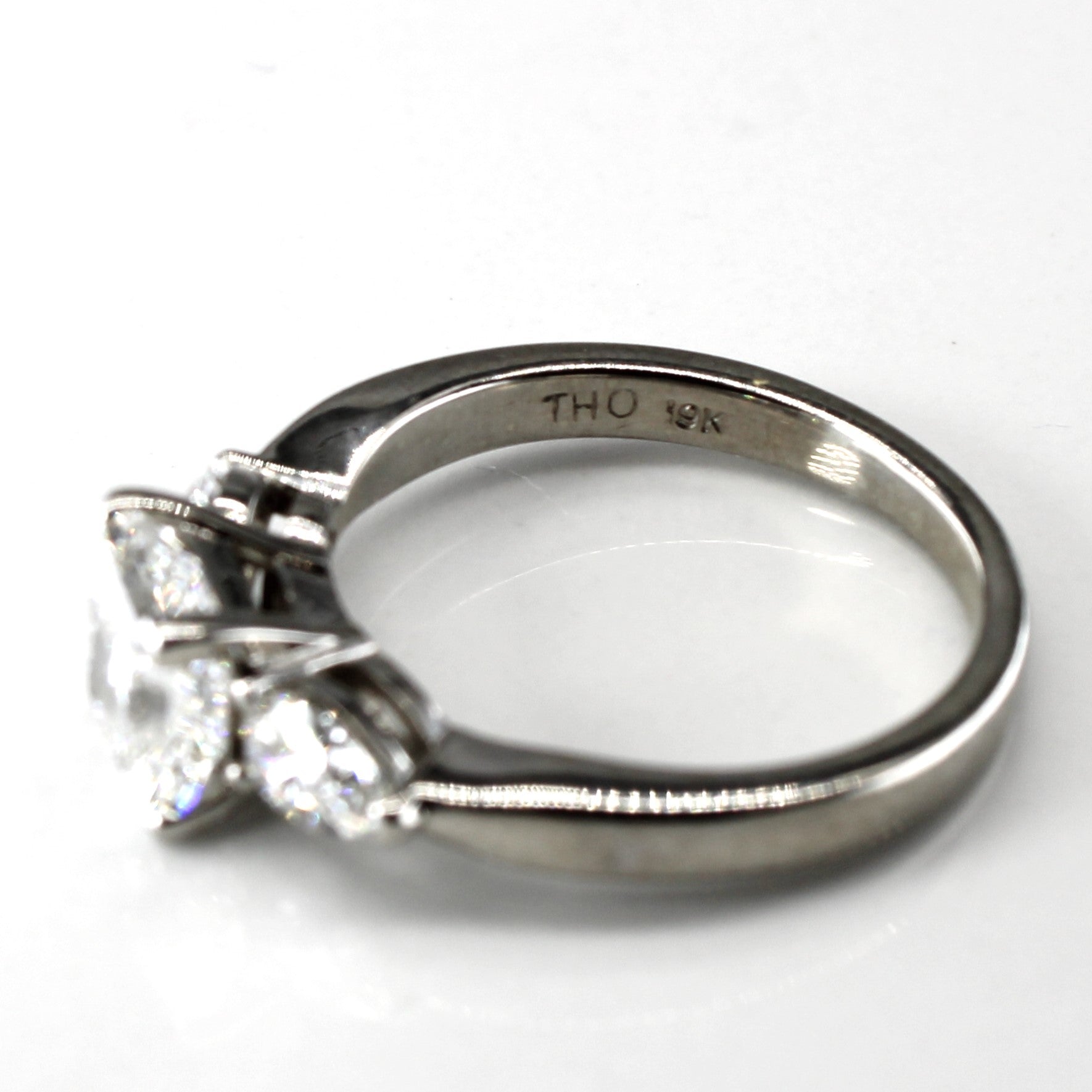 Three Stone Diamond Ring | 2.08ctw VS2 F | SZ 6.5 |