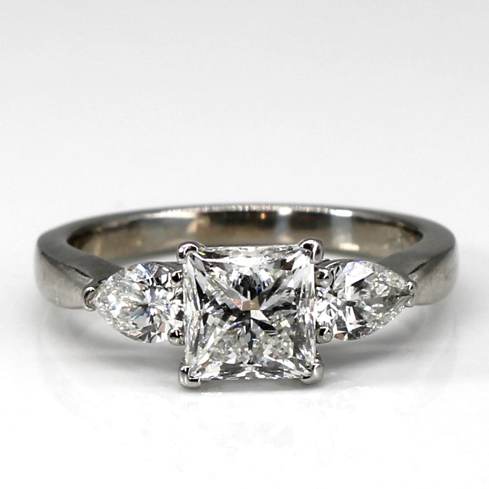 Three Stone Diamond Ring | 2.08ctw VS2 F | SZ 6.5 |