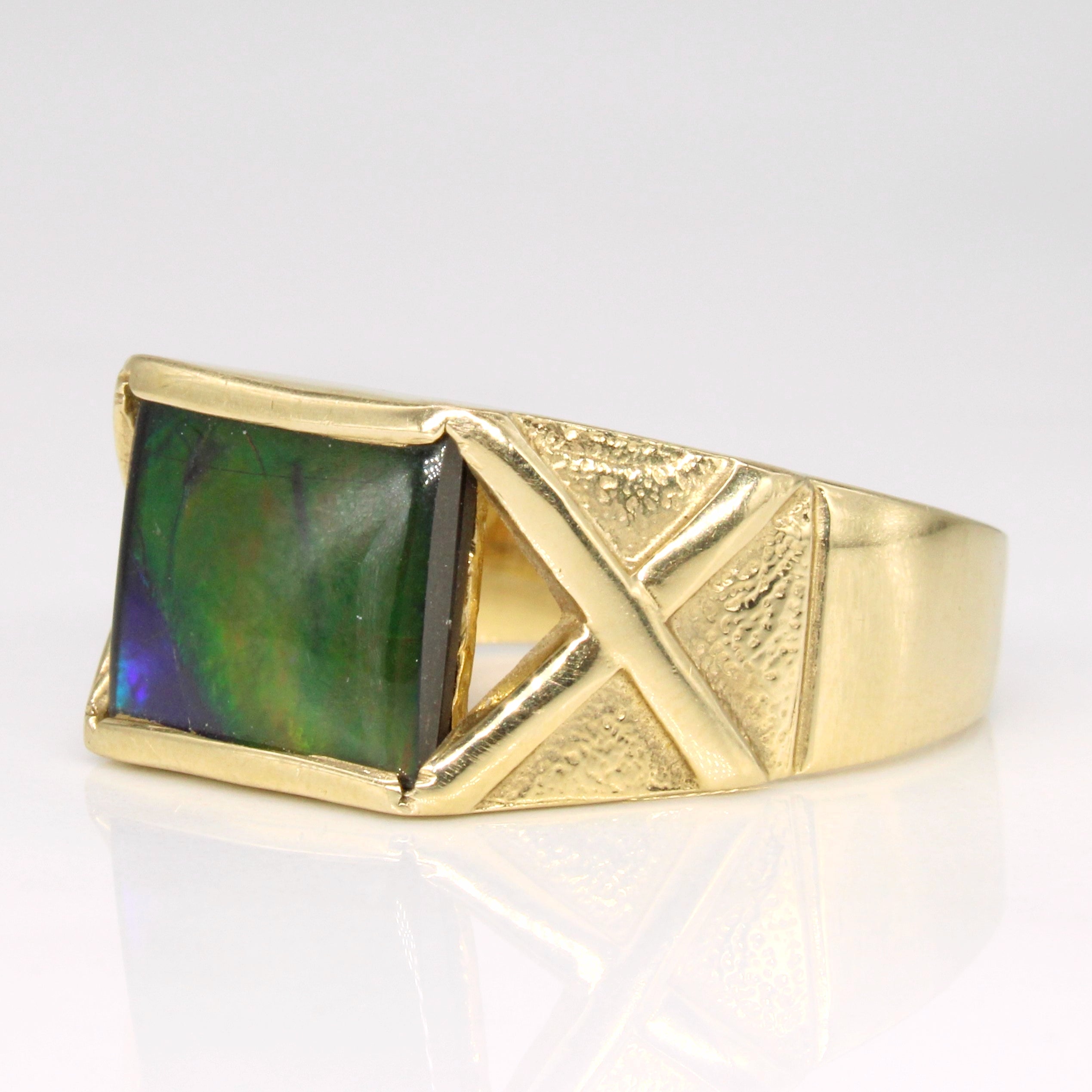 Ammolite Cocktail Ring | 1.60ct | SZ 11 |
