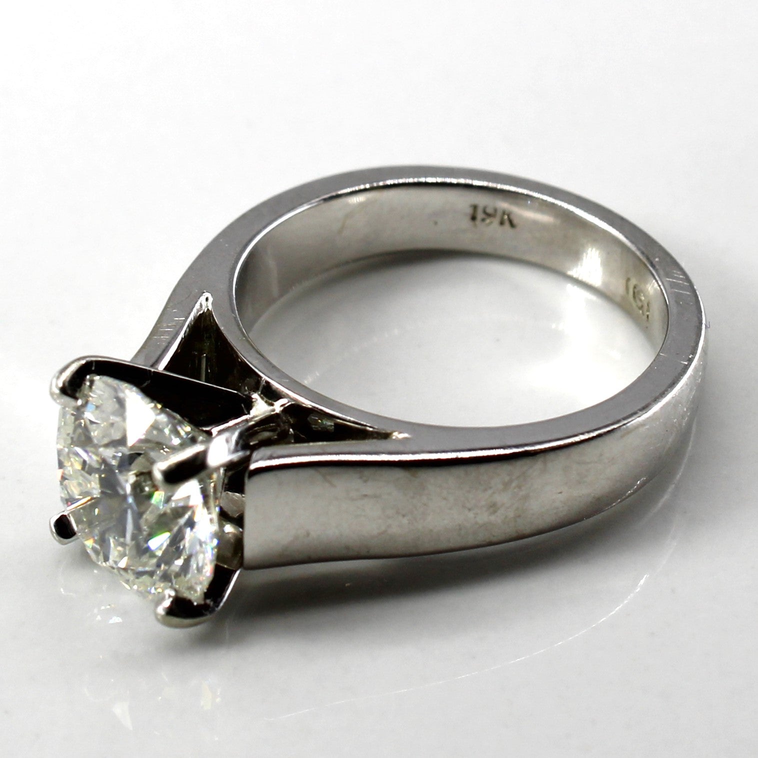 Solitaire Diamond Engagement Ring | 2.19ct SI1 I | SZ 4 |