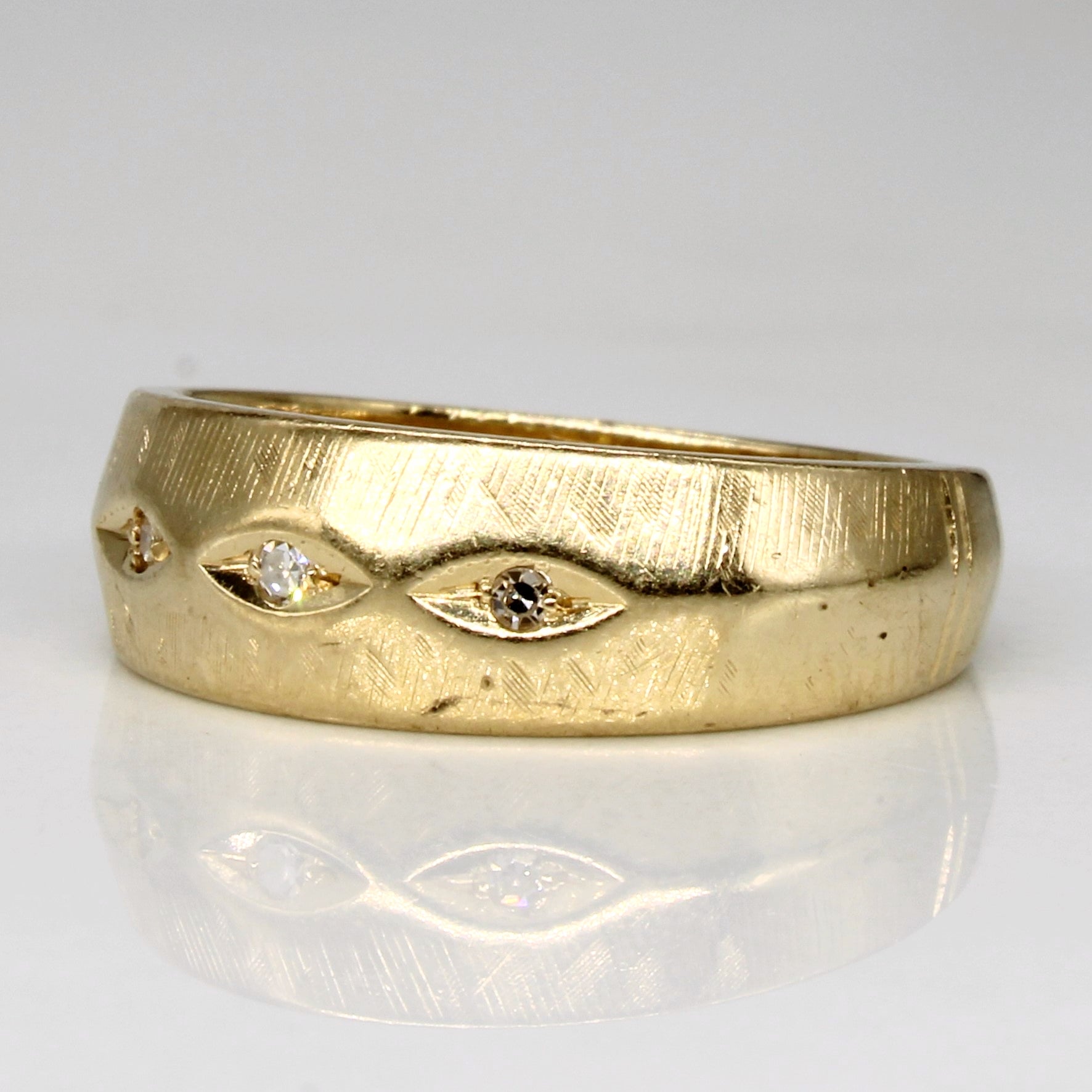 Three Stone Diamond Ring | 0.03ctw | SZ 4.75 |