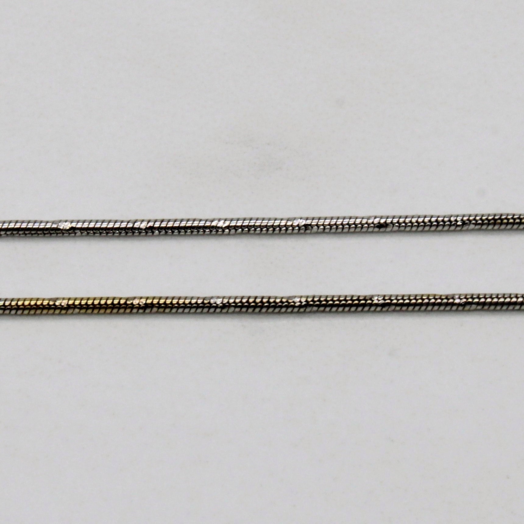 14k Two Tone Gold Necklace | 18" |