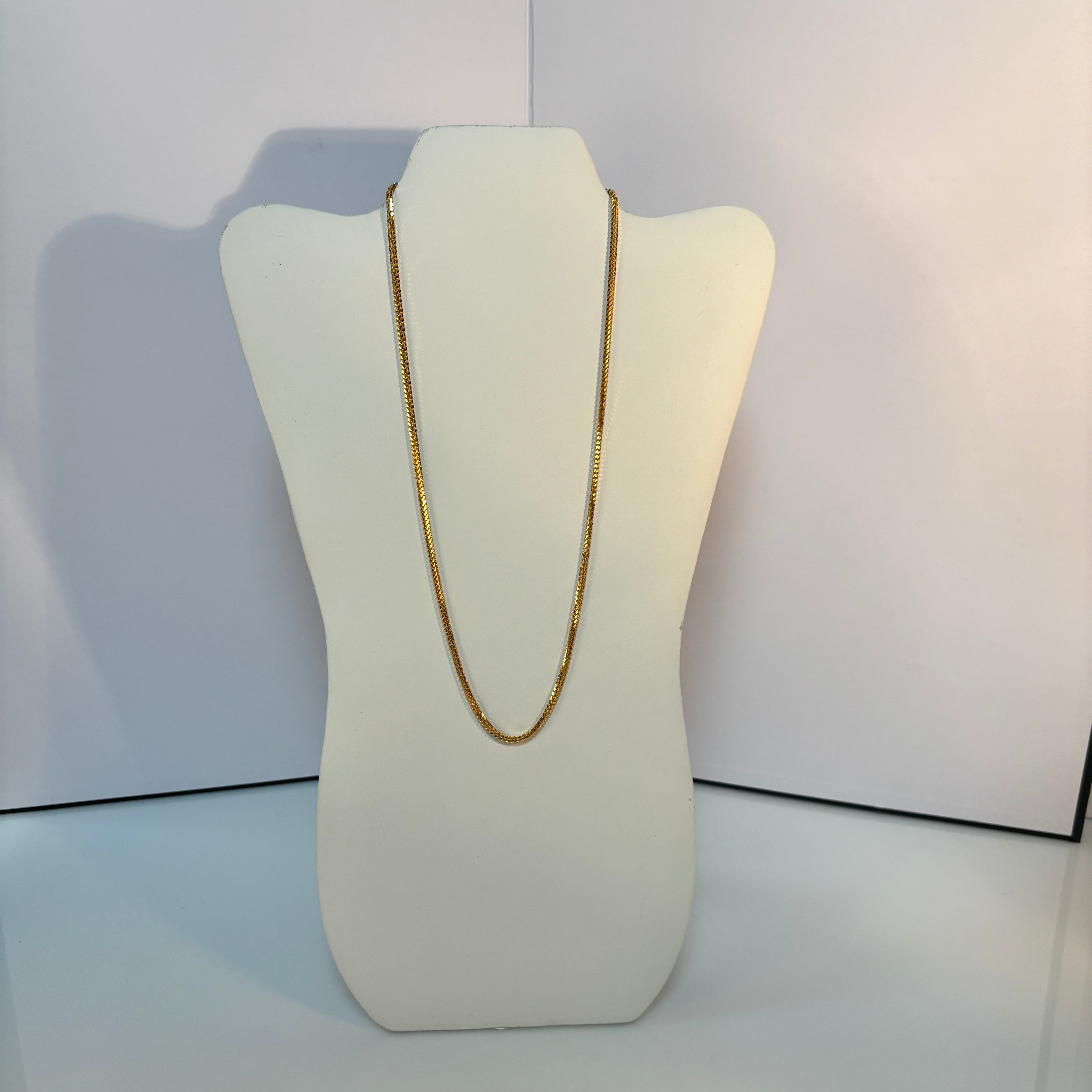 22k Yellow Gold Wheat Chain | 22" |