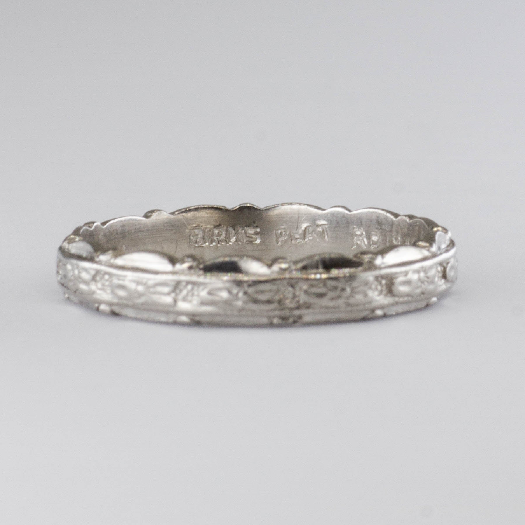 Alliance Art Déco en platine | Taille 4,5 |