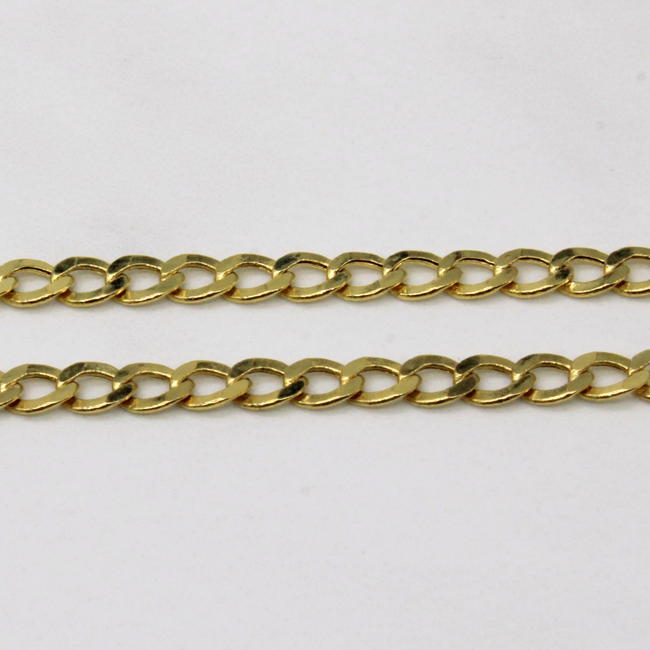 10k Yellow Gold Curb Link Chain | 20" |