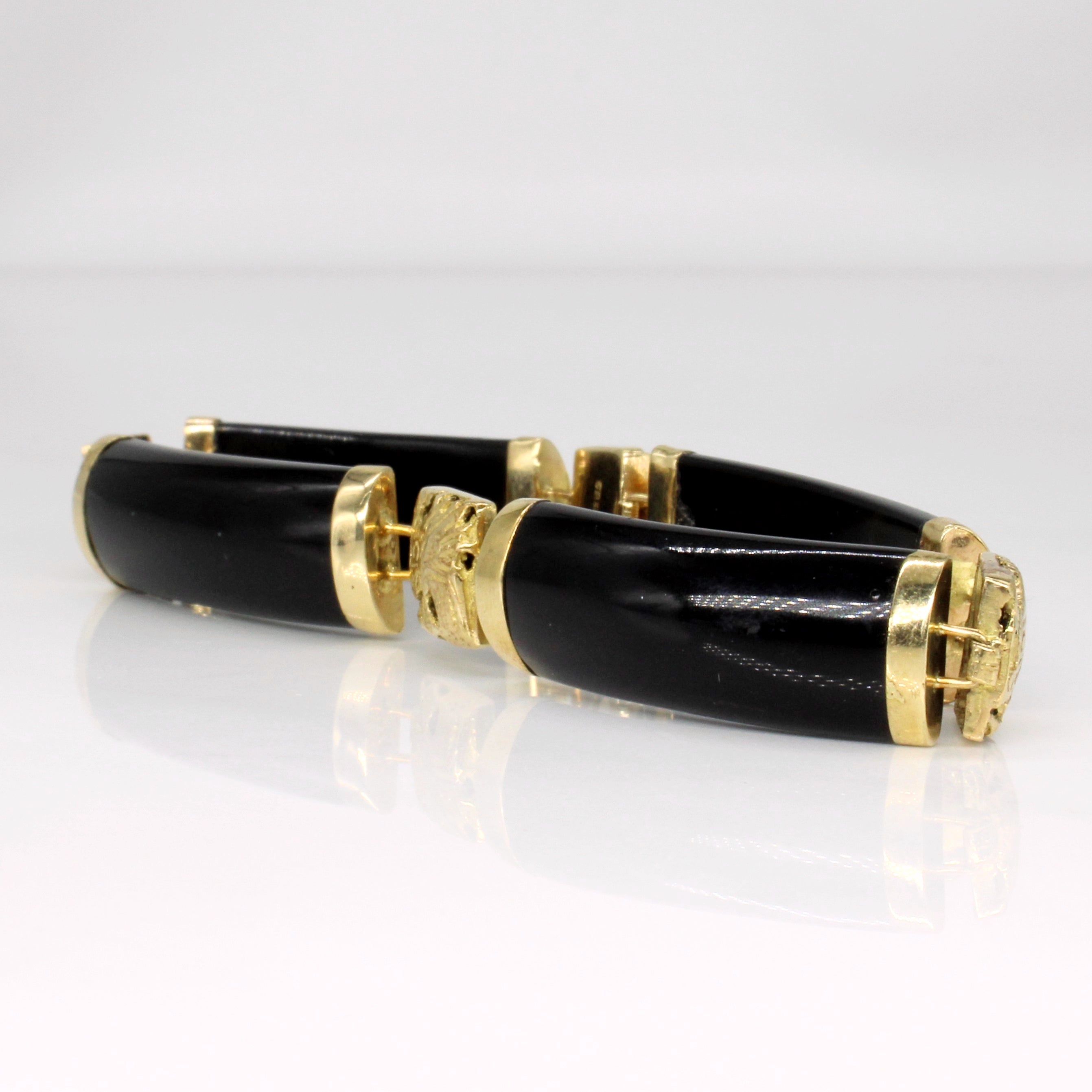 Onyx Dragon Bracelet | 28.00ctw | 7" |