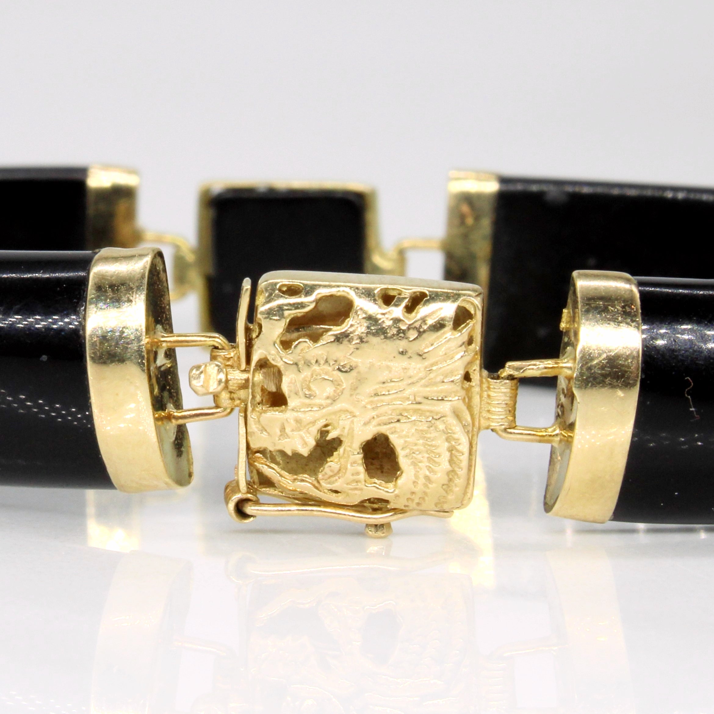 Onyx Dragon Bracelet | 28.00ctw | 7" |