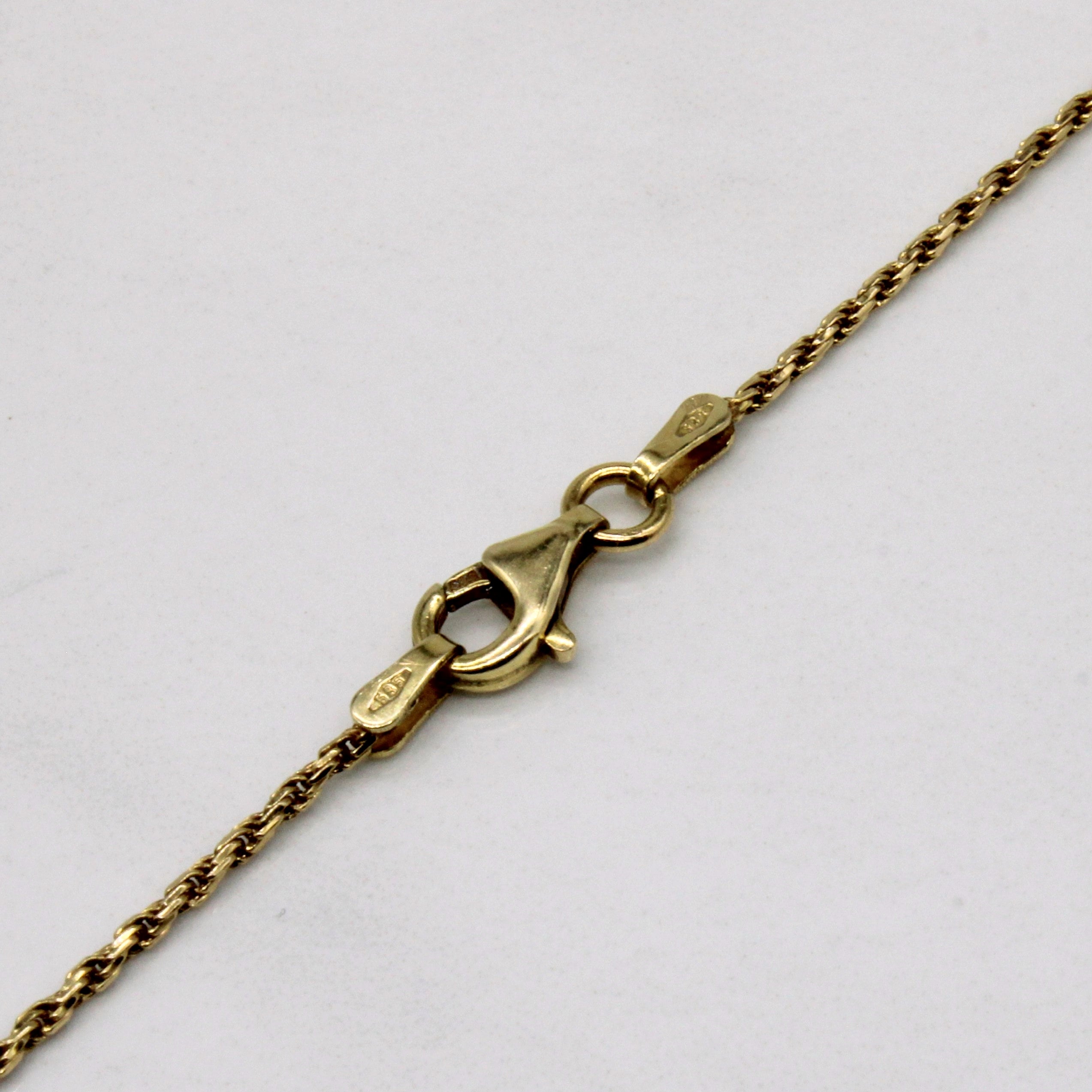 14k Yellow Gold Rope Link Chain | 18" |