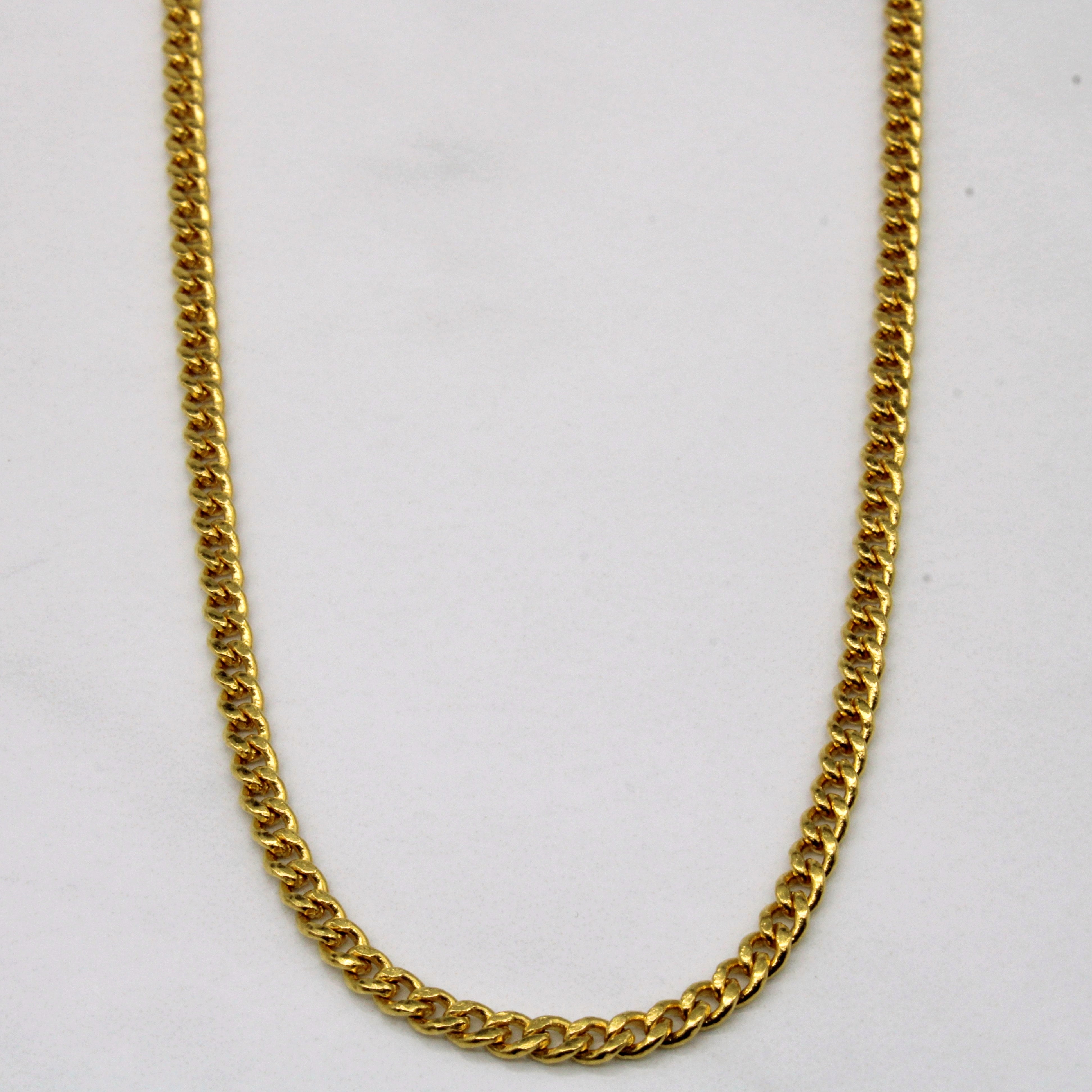 24k Yellow Gold Chain | 22" |
