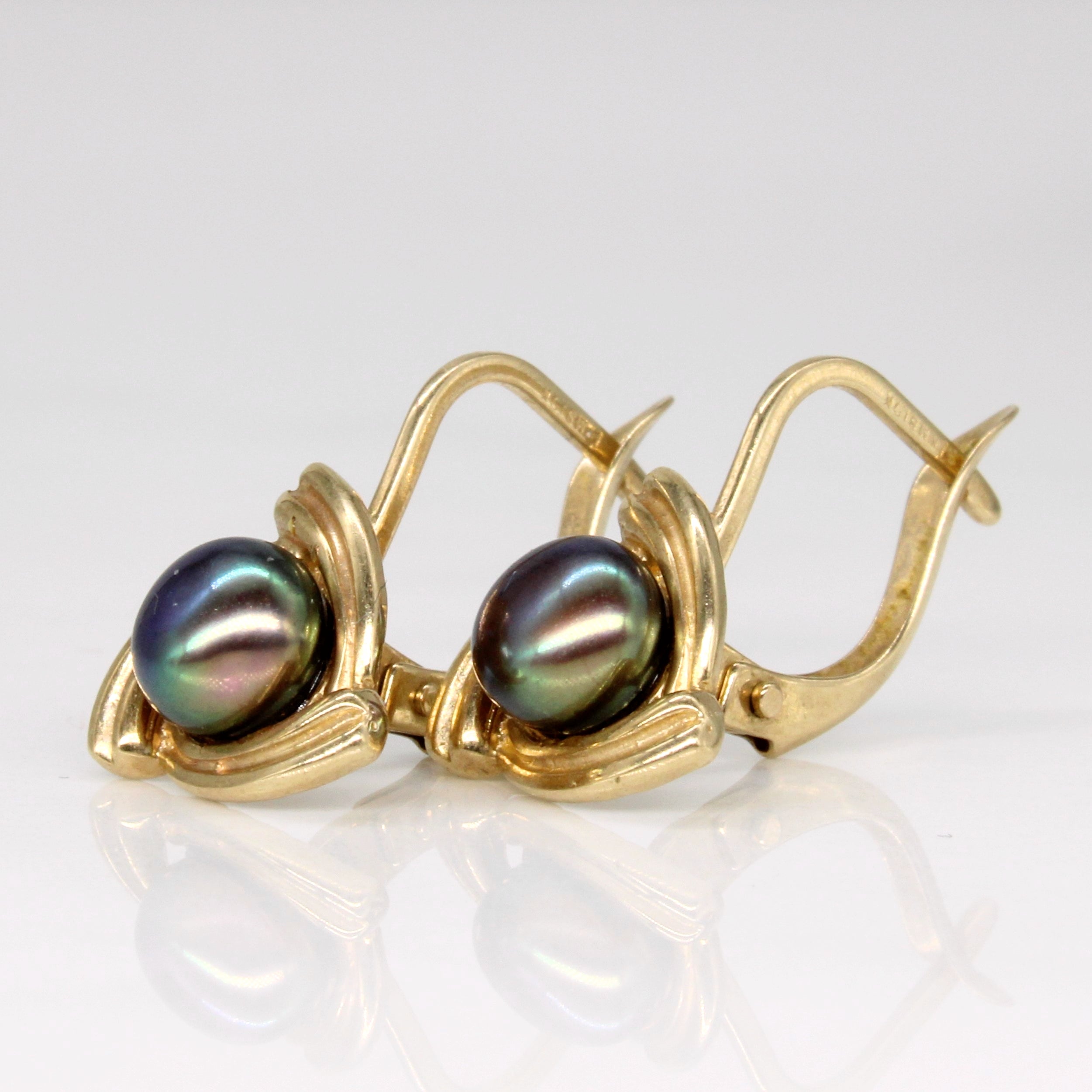 Pearl Hoop Earrings