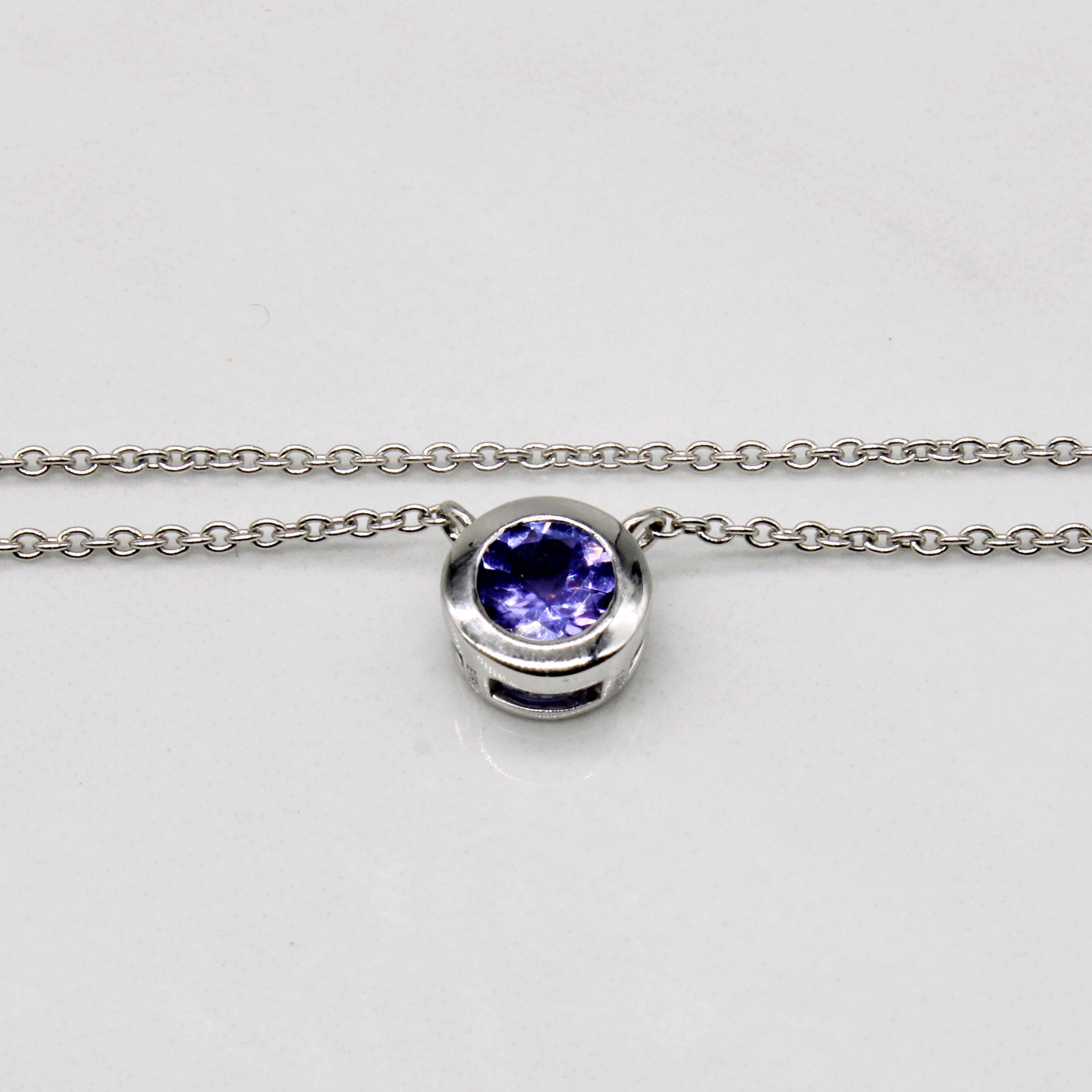 Collier « Effy » en tanzanite et diamants | 0,55 ct, 0,06 ct au total | 45,7 cm (18 po) |