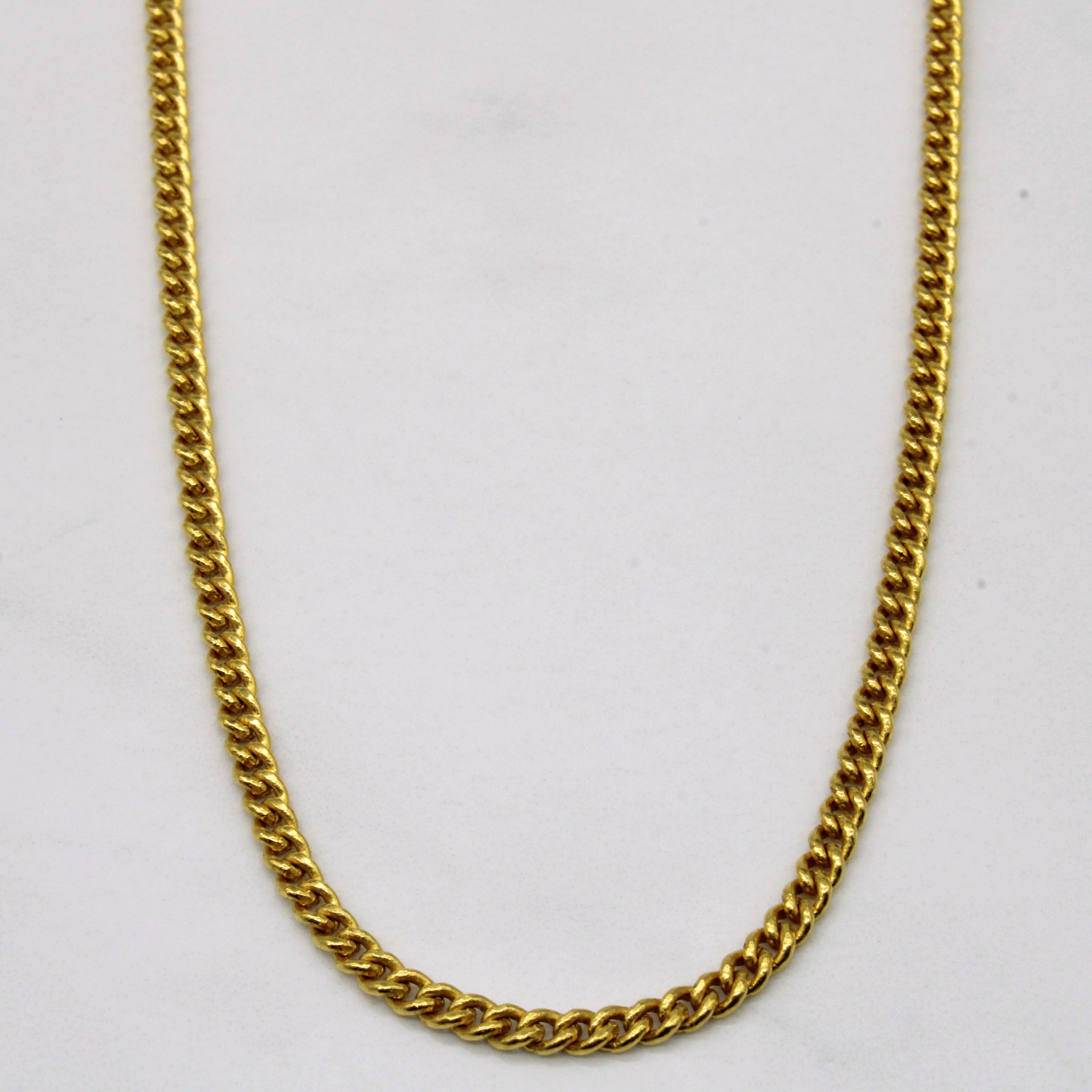 Chaîne en or jaune 24 carats | 20 pouces |