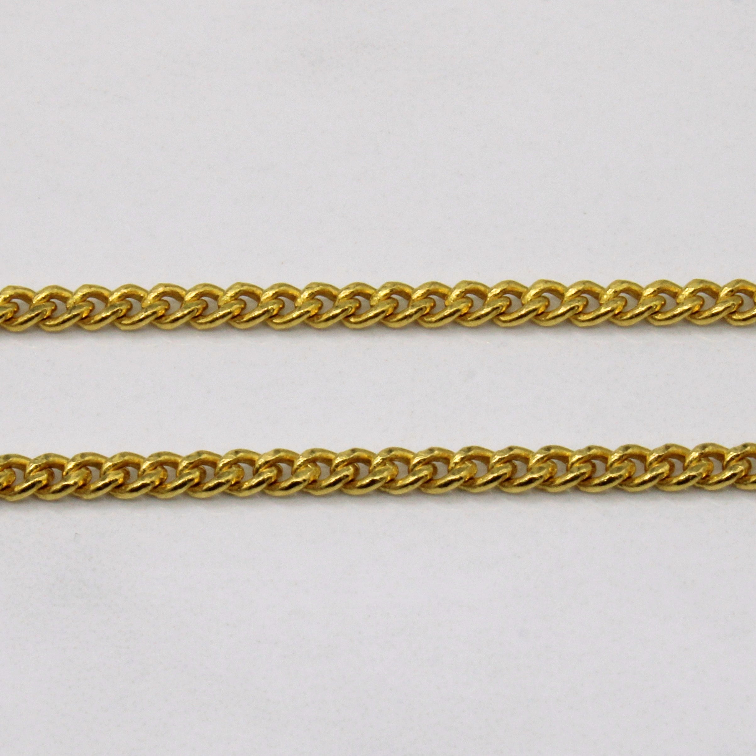 Chaîne en or jaune 24 carats | 20 pouces |