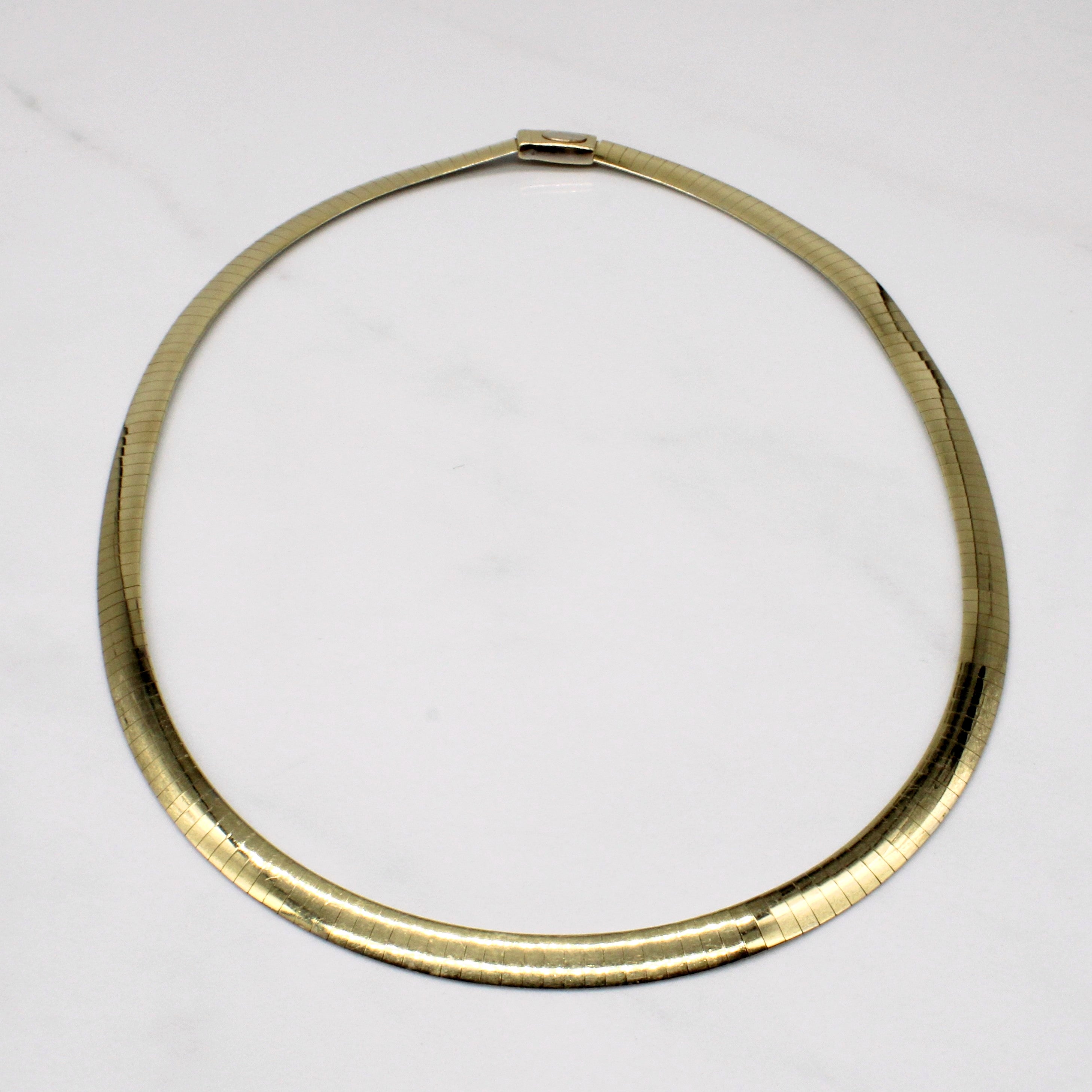 14k Two Tone Gold Reversible Necklace | 16" |