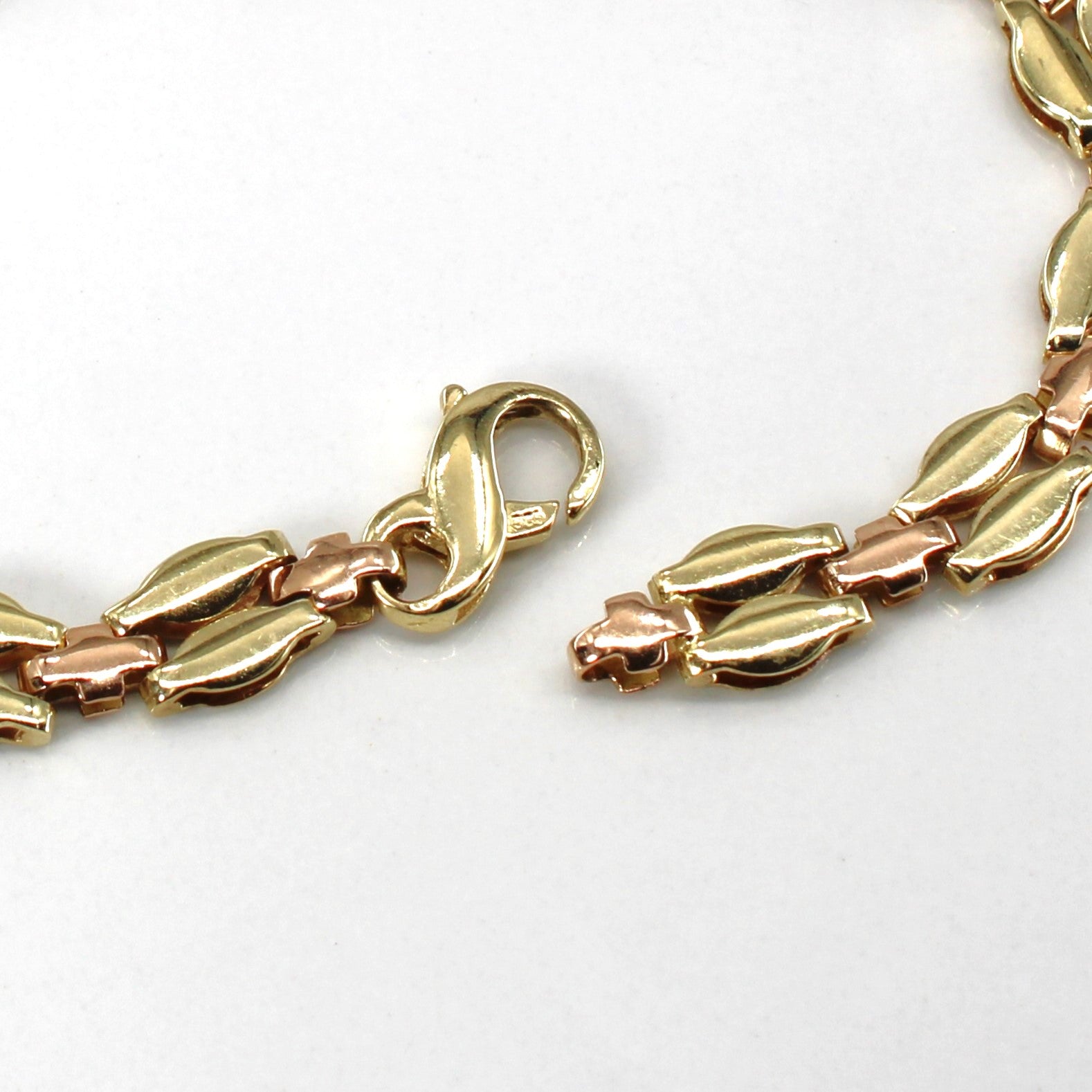 Two Tone Gold Chain Bracelet | 7.5"|