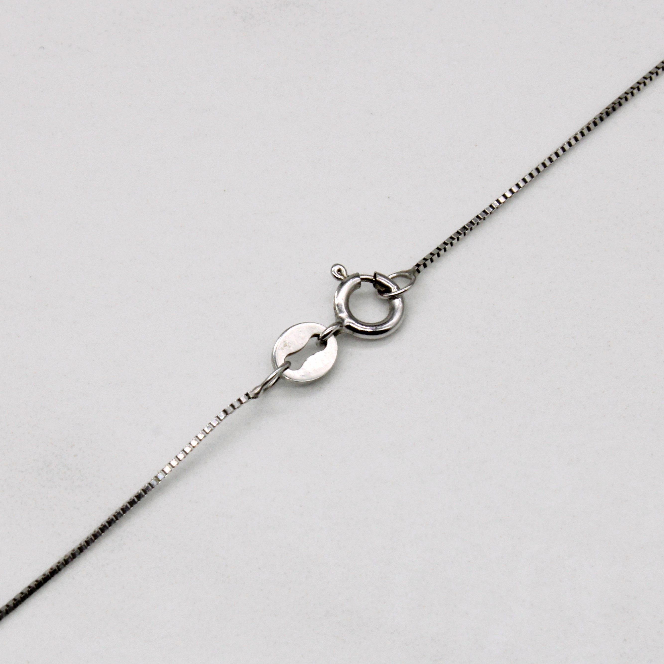 Amethyst Heart & Diamond Pendant & Necklace | 0.95ct, 0.02ctw | 18" |