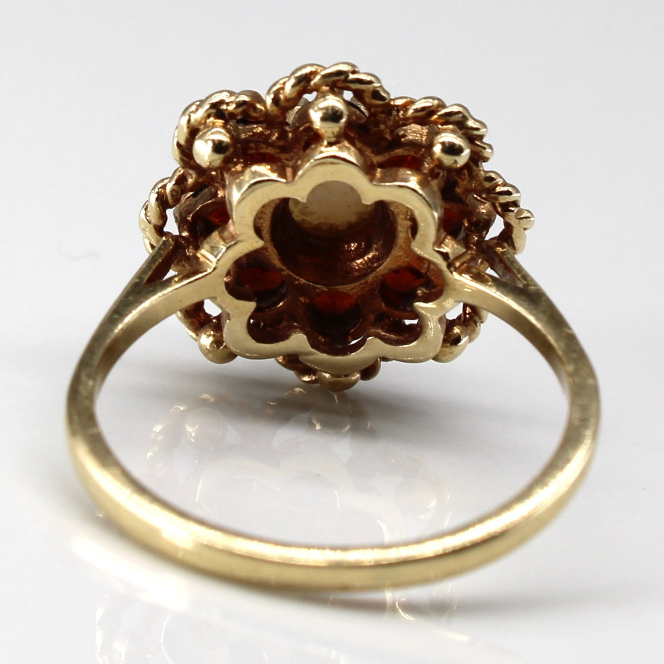 Opal & Garnet Cocktail Ring | 0.58ct | 0.36ctw | SZ 6.75 |