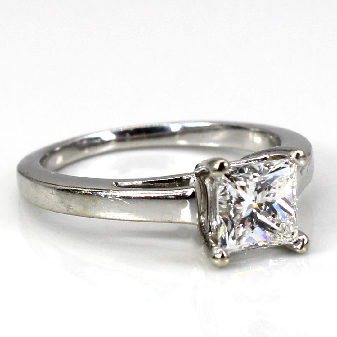 Bague de fiançailles solitaire en diamant princesse | 1,06 ct | Taille 5,25 |