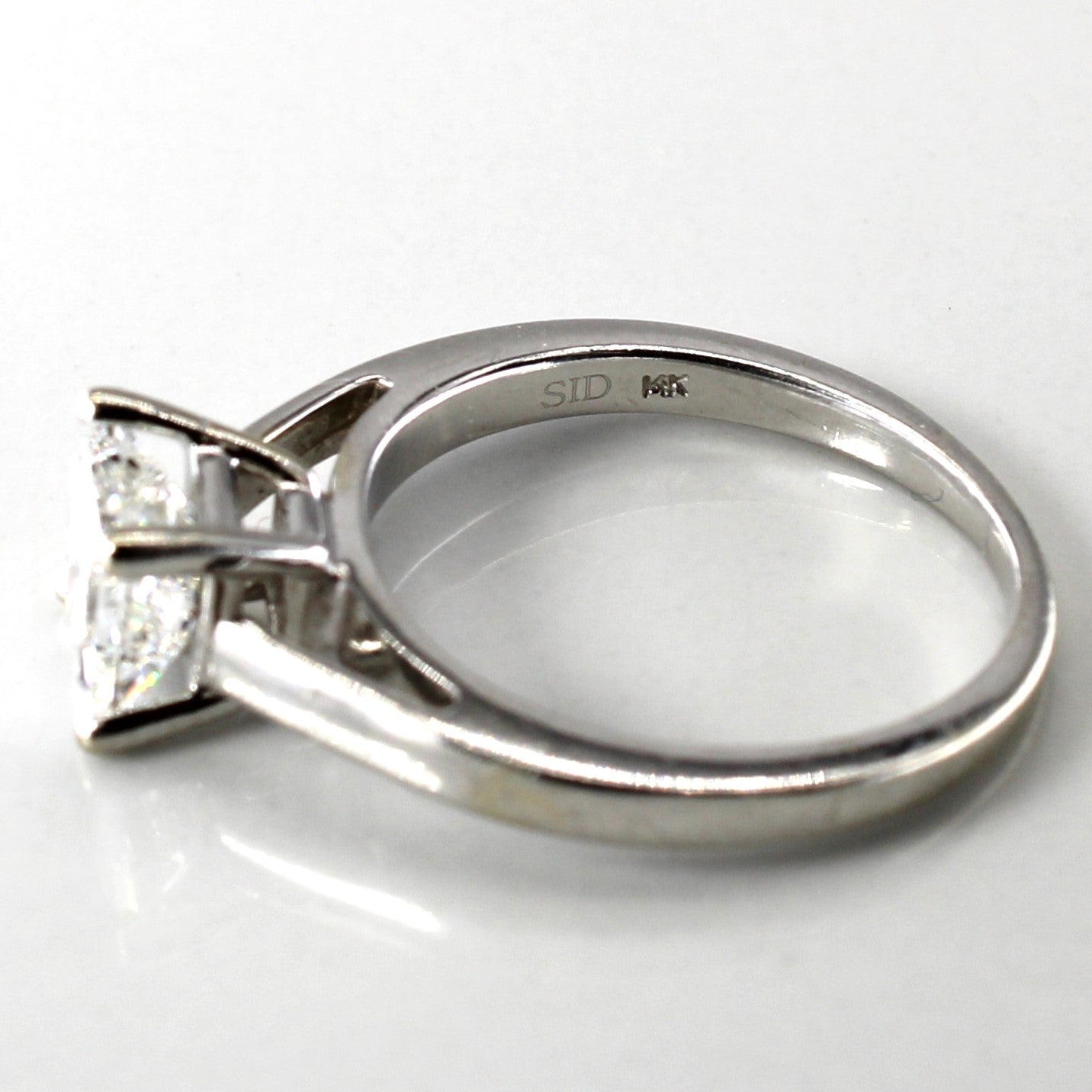 Bague de fiançailles solitaire en diamant princesse | 1,06 ct | Taille 5,25 |