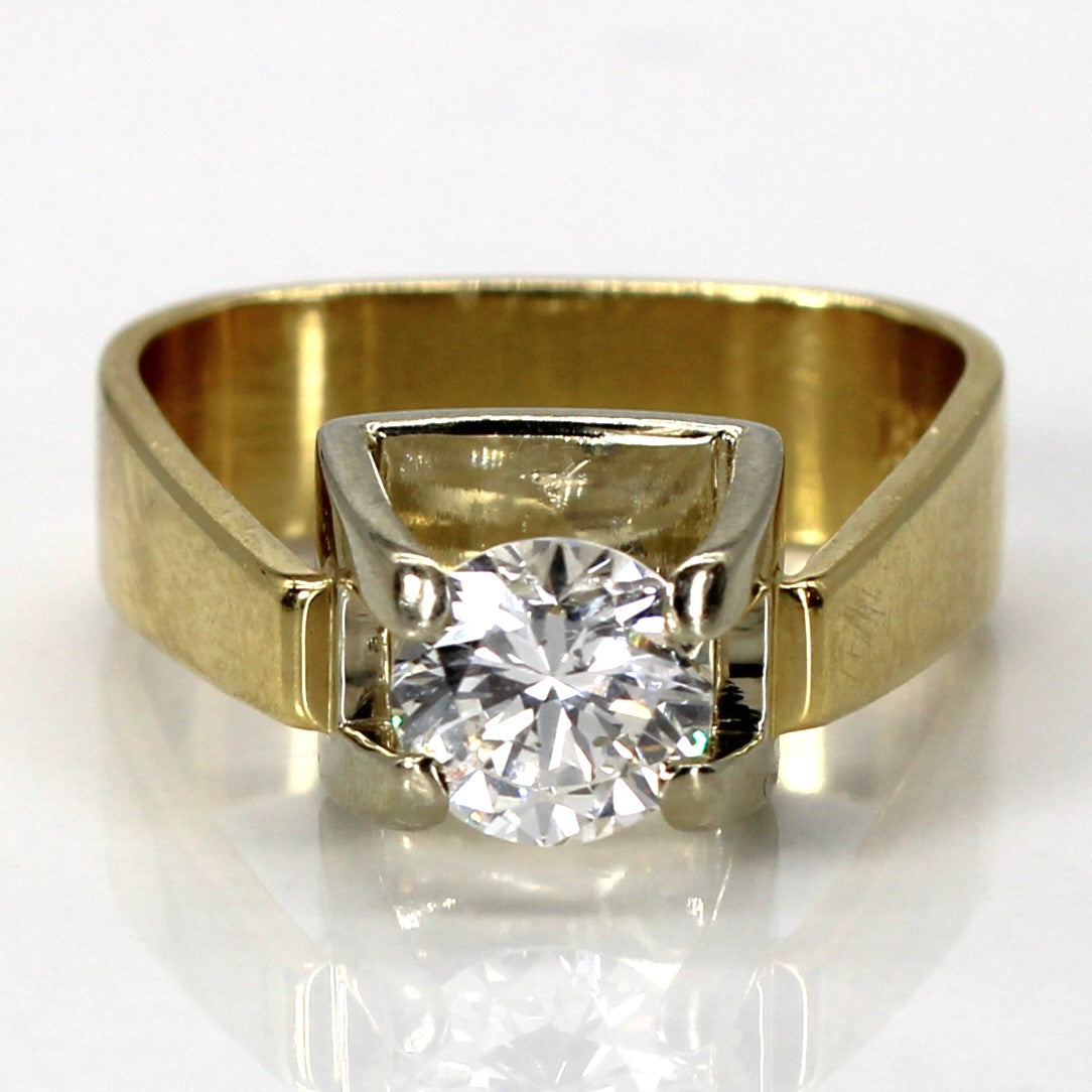 High Set Solitaire Diamond Engagement Ring | 0.94ct SI2/I1 G/H | SZ 6.75 |